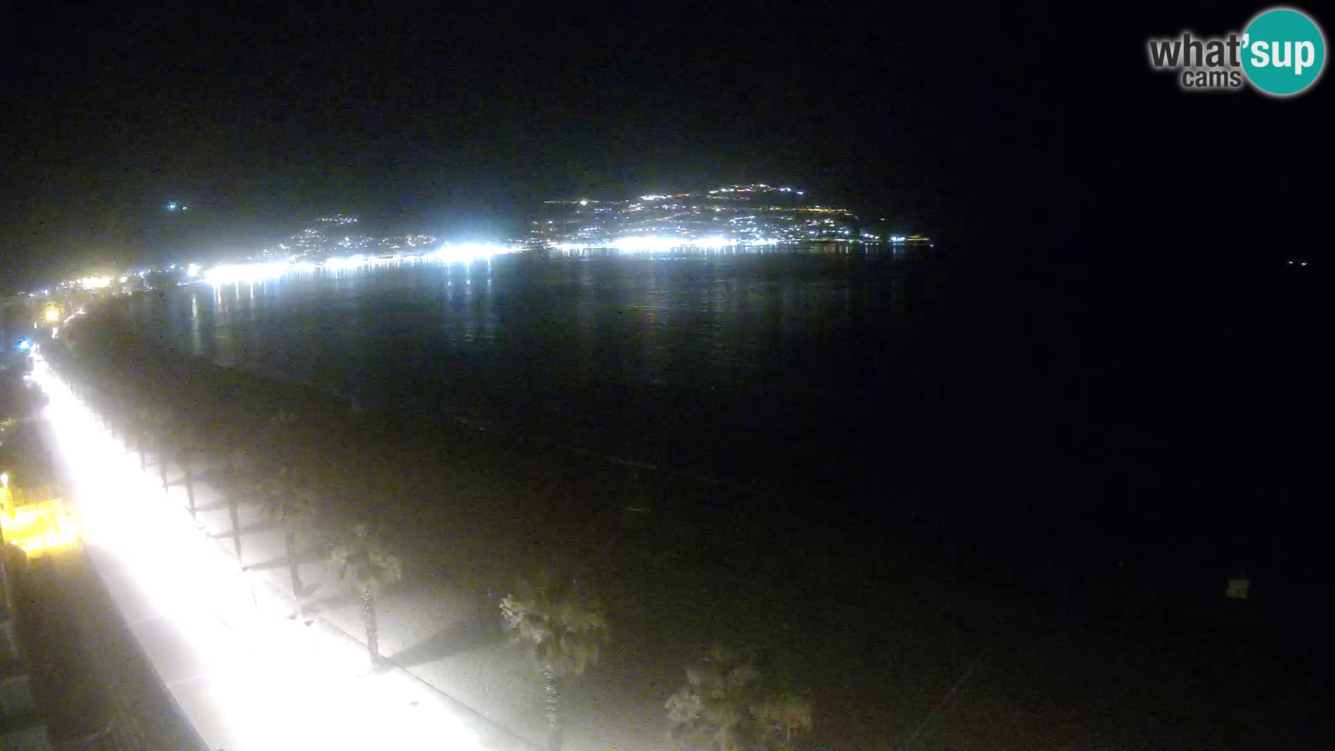 Live Roses Webcam Costa Brava beach view from MonteCarlo Hotel