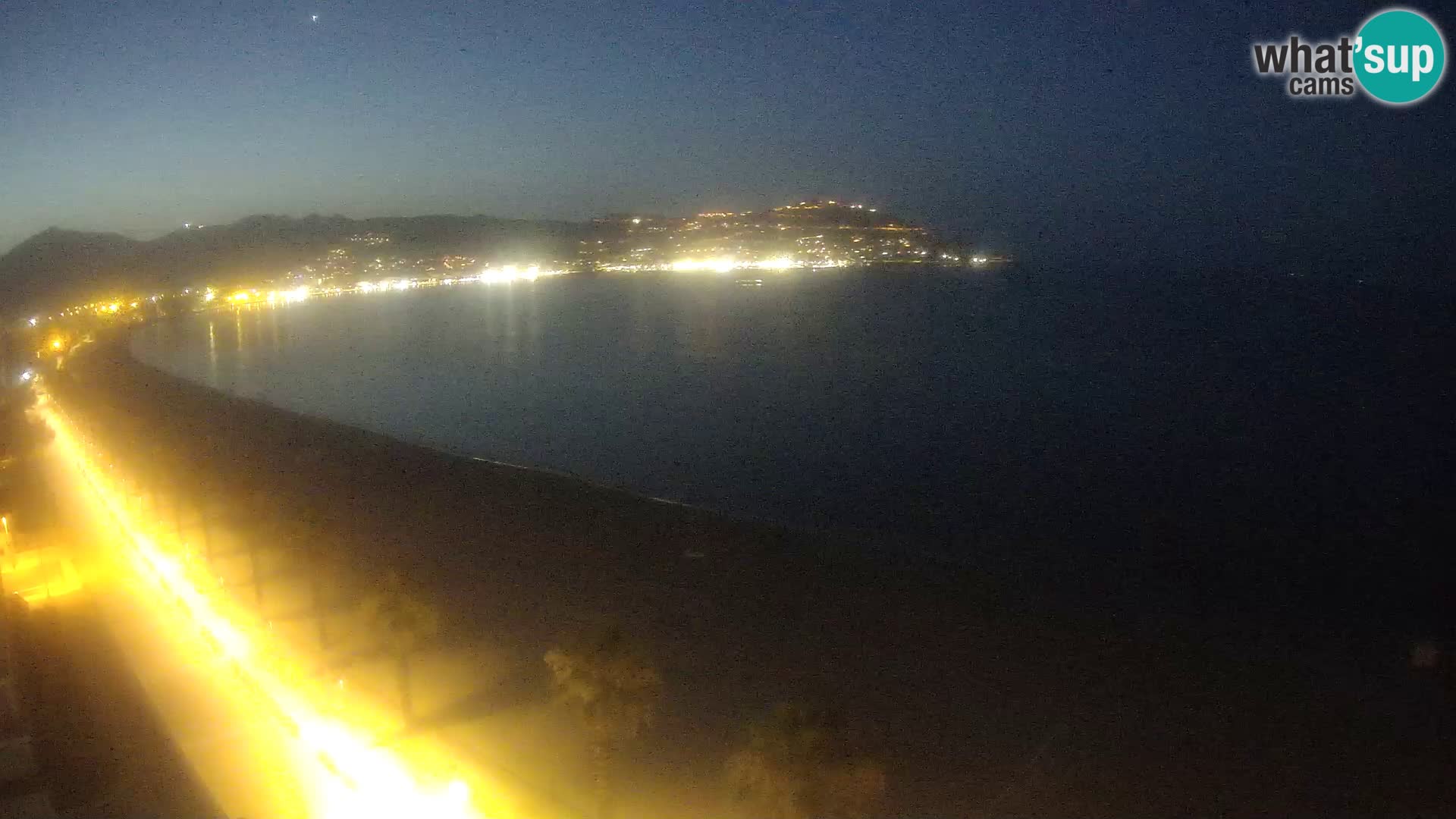 Live Roses Webcam Costa Brava beach view from MonteCarlo Hotel