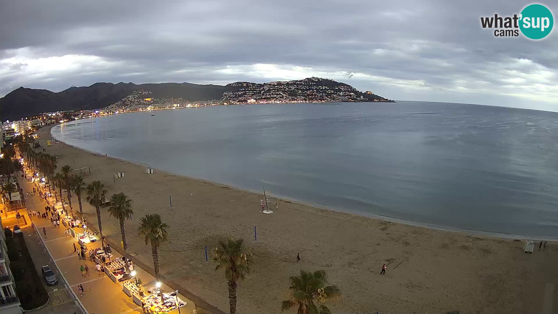 LIVEcam Roses plage Costa Brava – Hotel Montecarlo webcam Espagne