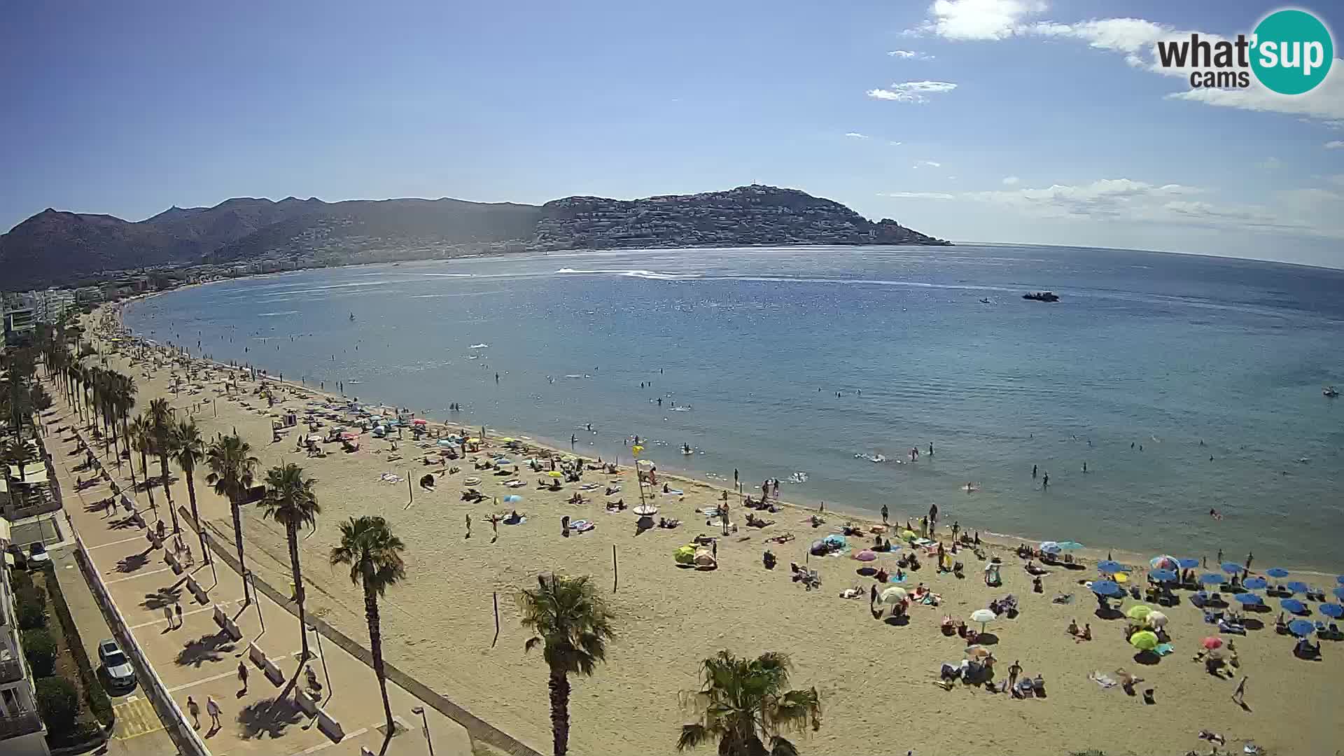 LIVEcam Roses plage Costa Brava – Hotel Montecarlo webcam Espagne