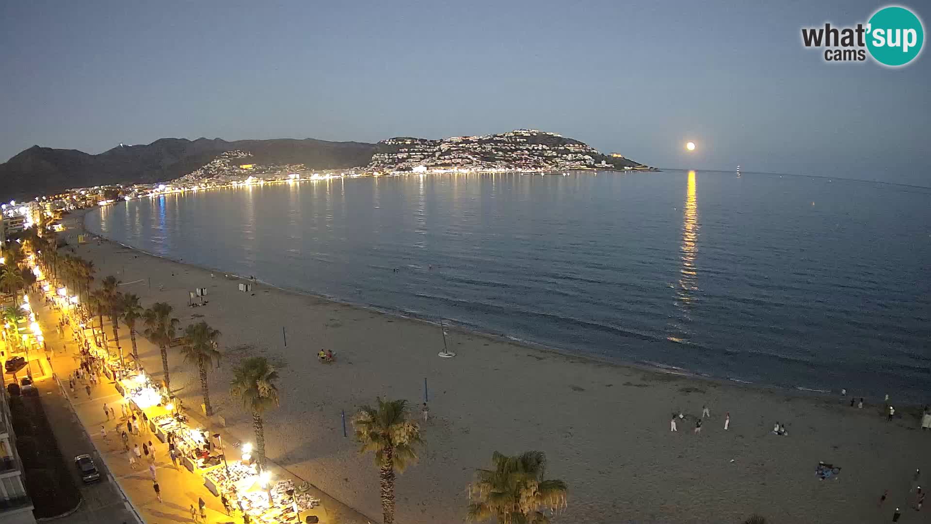 LIVEcam Roses plage Costa Brava – Hotel Montecarlo webcam Espagne