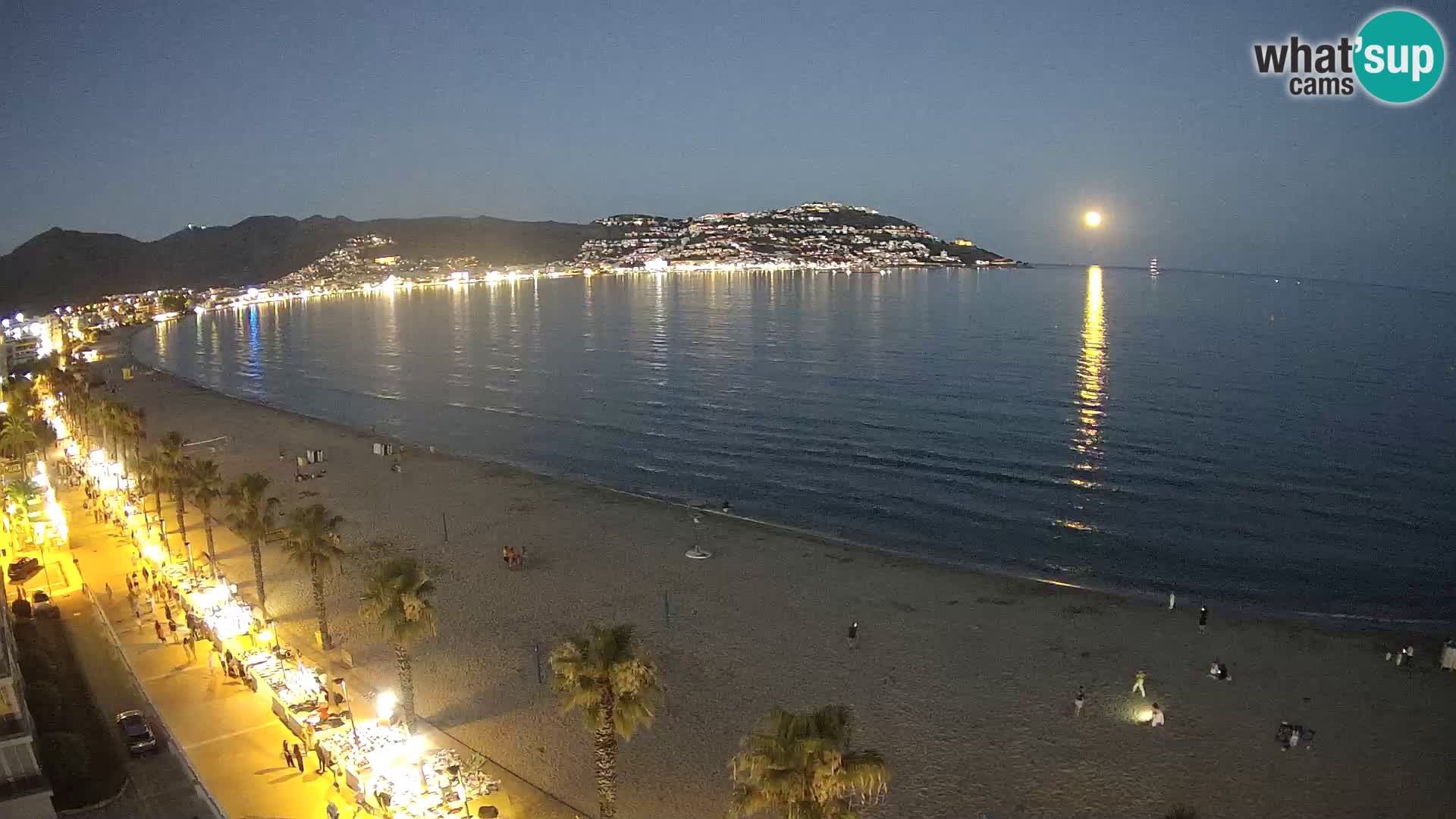 Webcam Costa Brava Roses Strand – Montecarlo Hotel livecam Spanien
