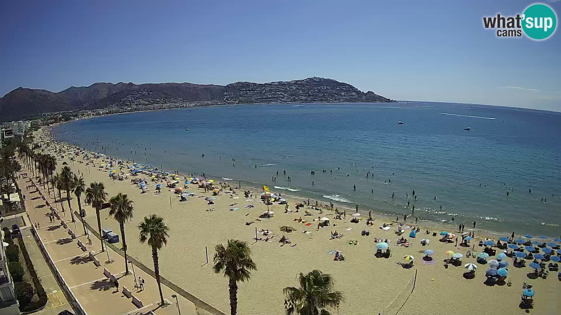 LIVEcam Roses plage Costa Brava – Hotel Montecarlo webcam Espagne
