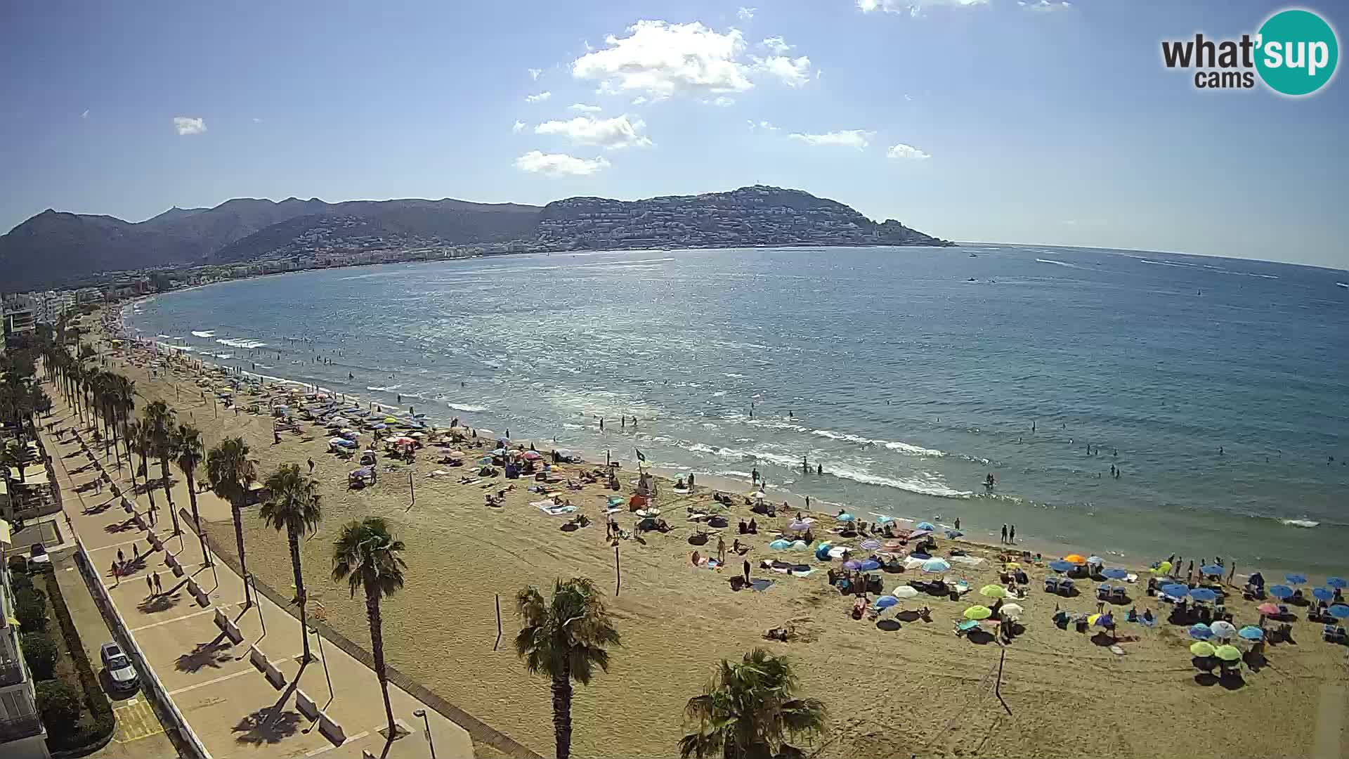 LIVEcam Roses plage Costa Brava – Hotel Montecarlo webcam Espagne