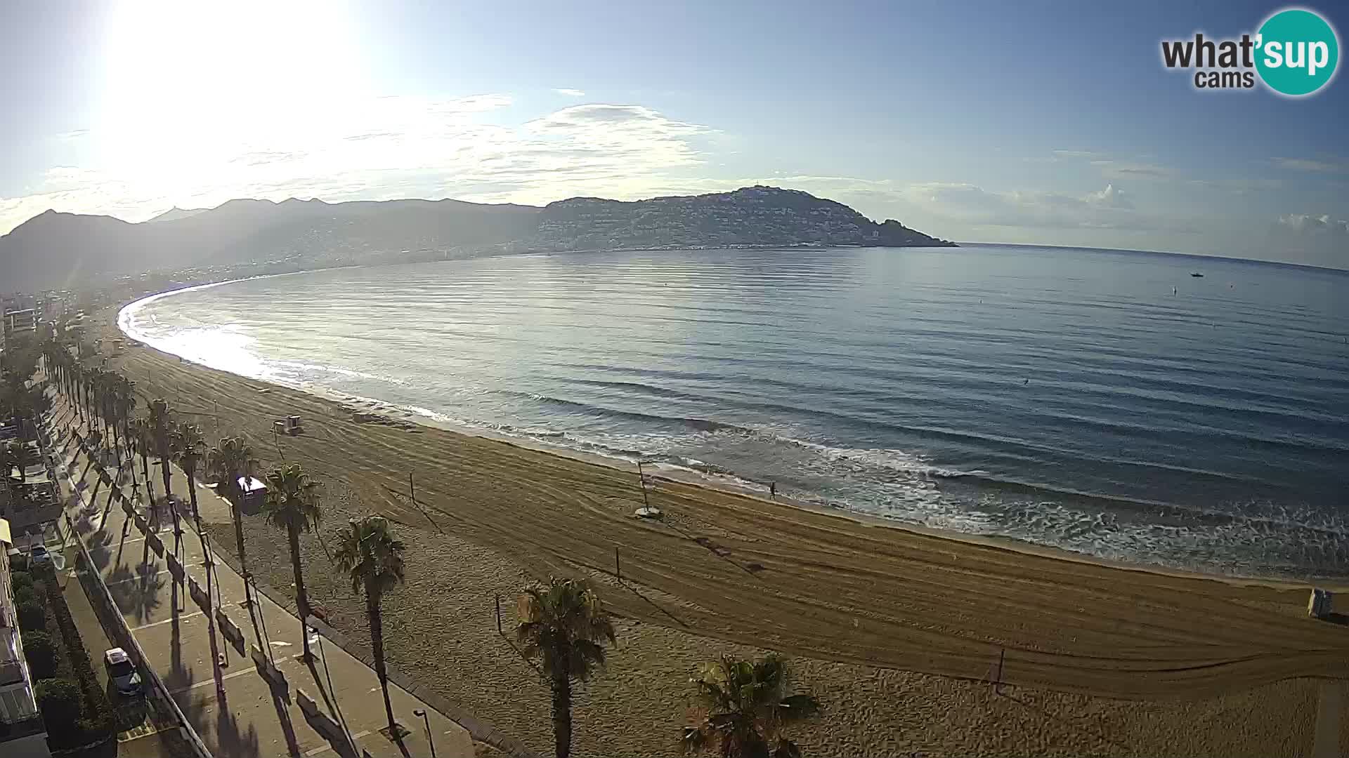 LIVEcam Roses plage Costa Brava – Hotel Montecarlo webcam Espagne