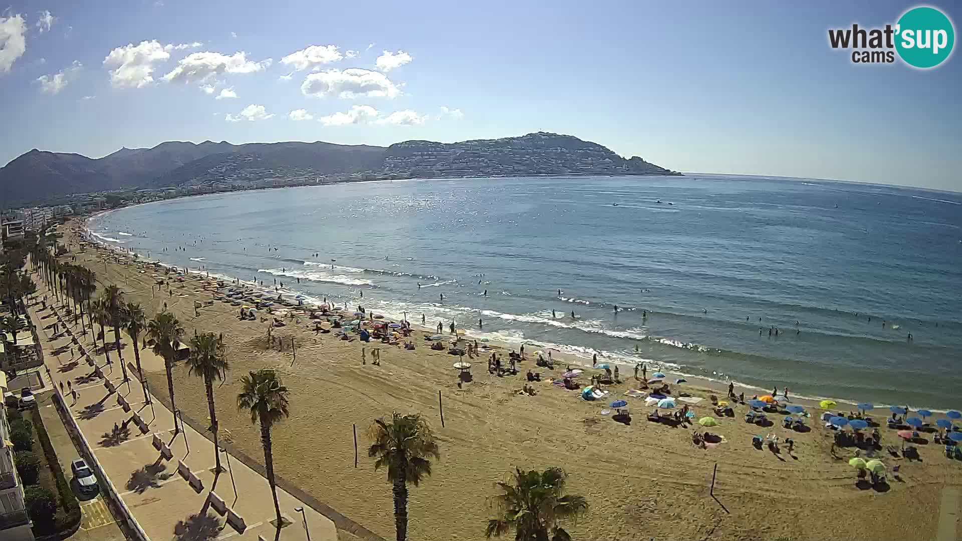 LIVEcam Roses plage Costa Brava – Hotel Montecarlo webcam Espagne