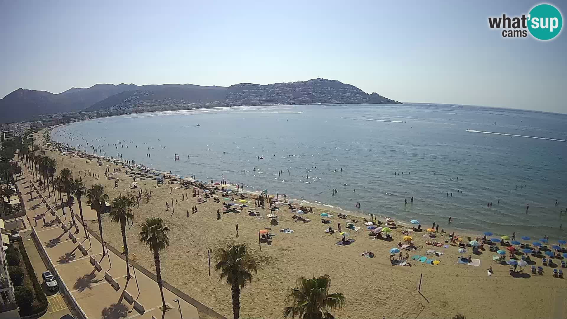 LIVEcam Roses plage Costa Brava – Hotel Montecarlo webcam Espagne