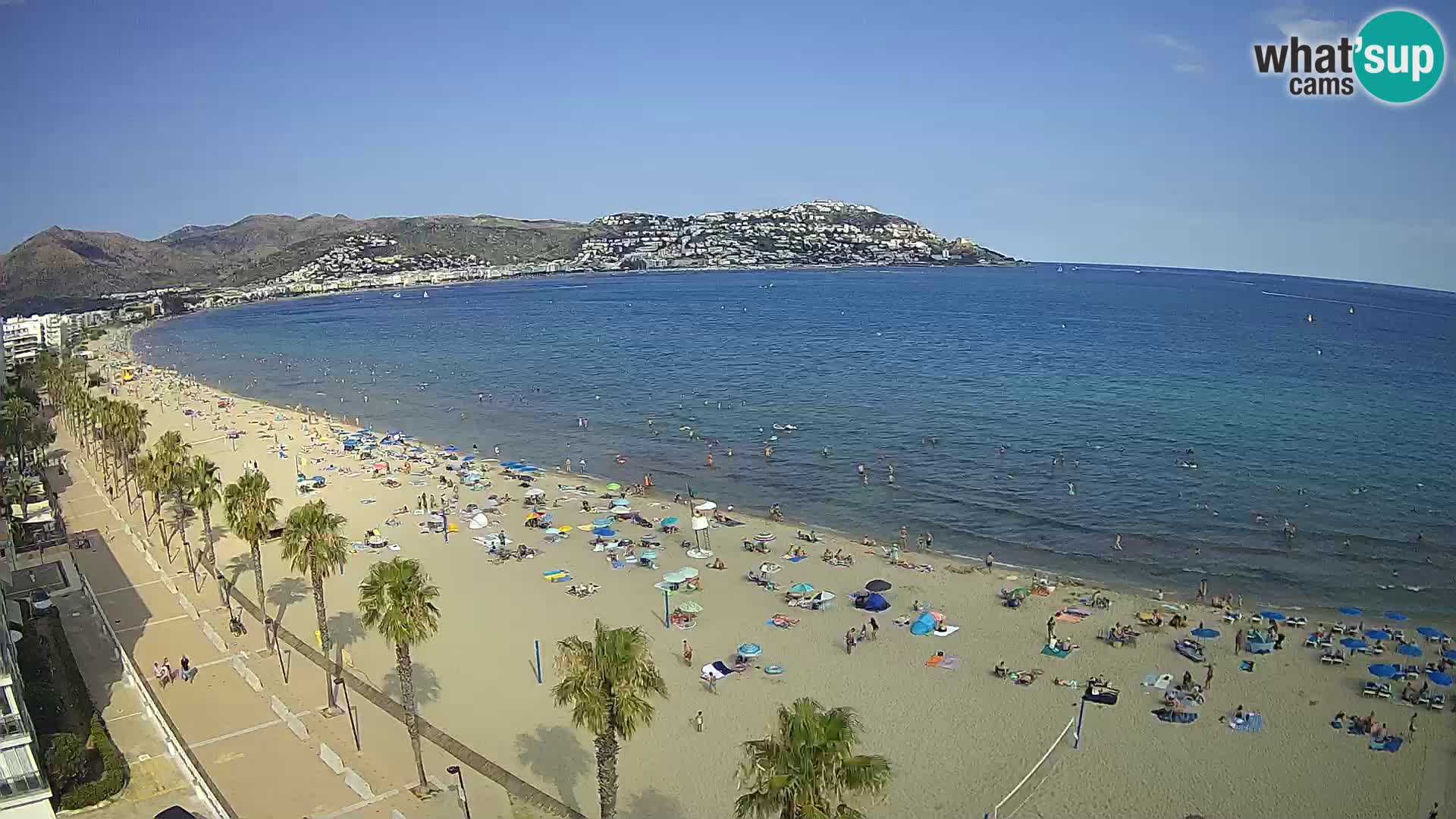 LIVEcam Roses plage Costa Brava – Hotel Montecarlo webcam Espagne