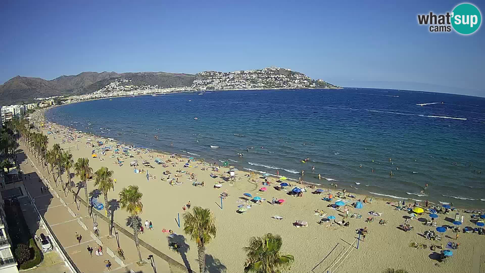 Webcam Costa Brava Roses Strand – Montecarlo Hotel livecam Spanien