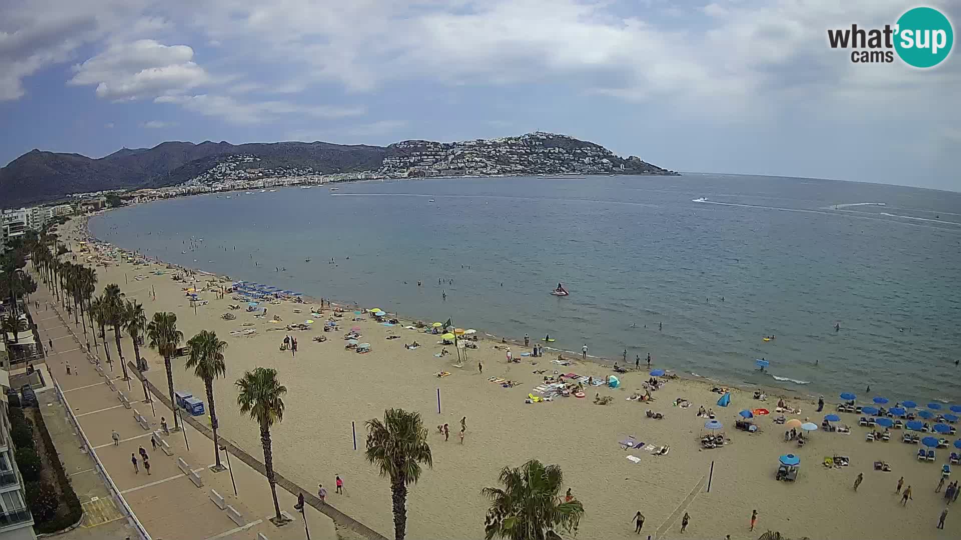 Webcam Costa Brava Roses Strand – Montecarlo Hotel livecam Spanien