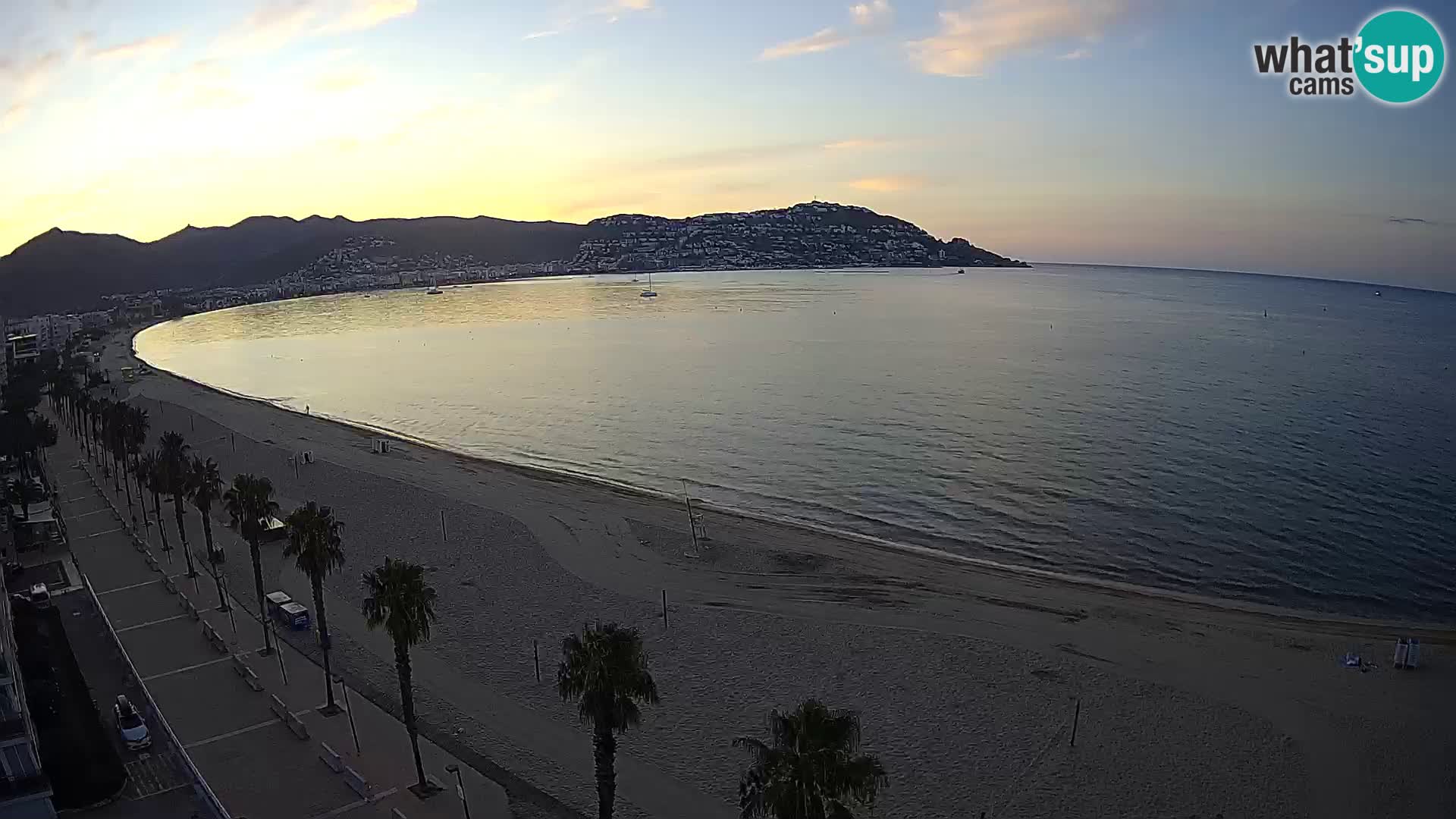 LIVEcam Roses plage Costa Brava – Hotel Montecarlo webcam Espagne