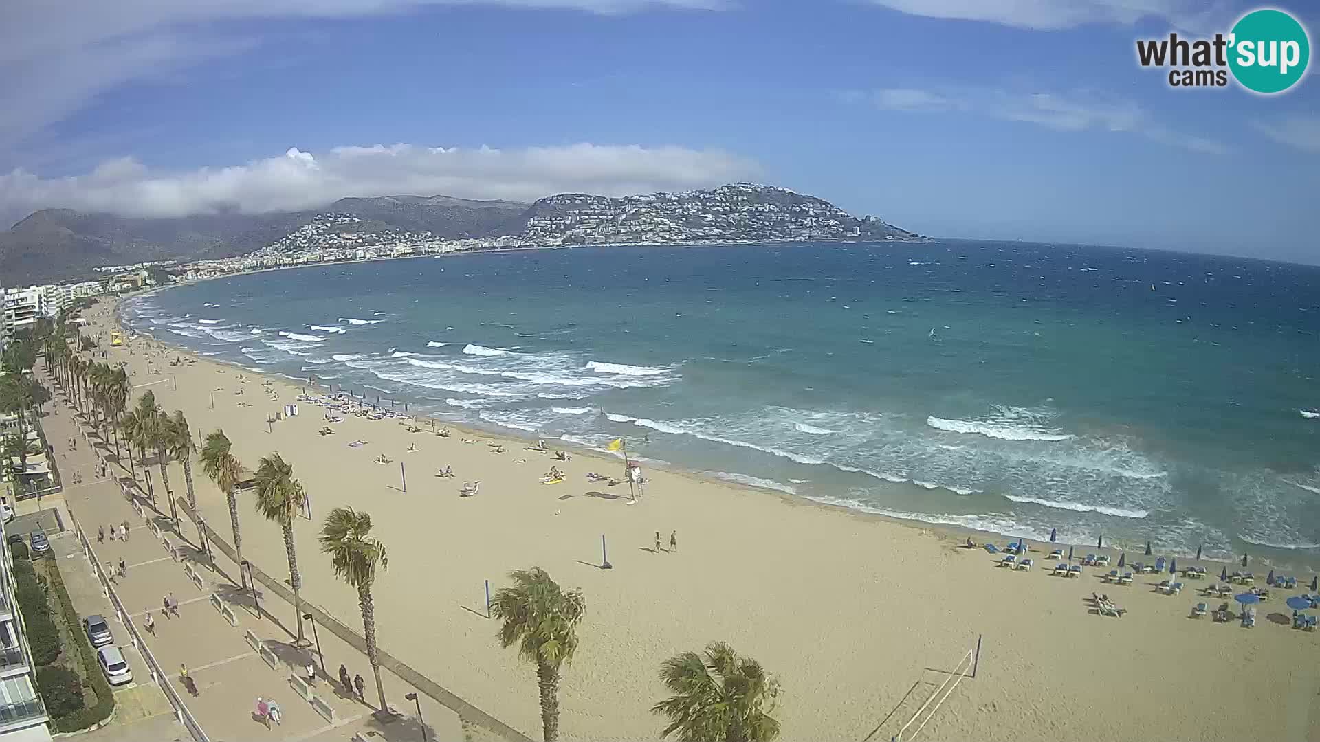 LIVEcam Roses plage Costa Brava – Hotel Montecarlo webcam Espagne