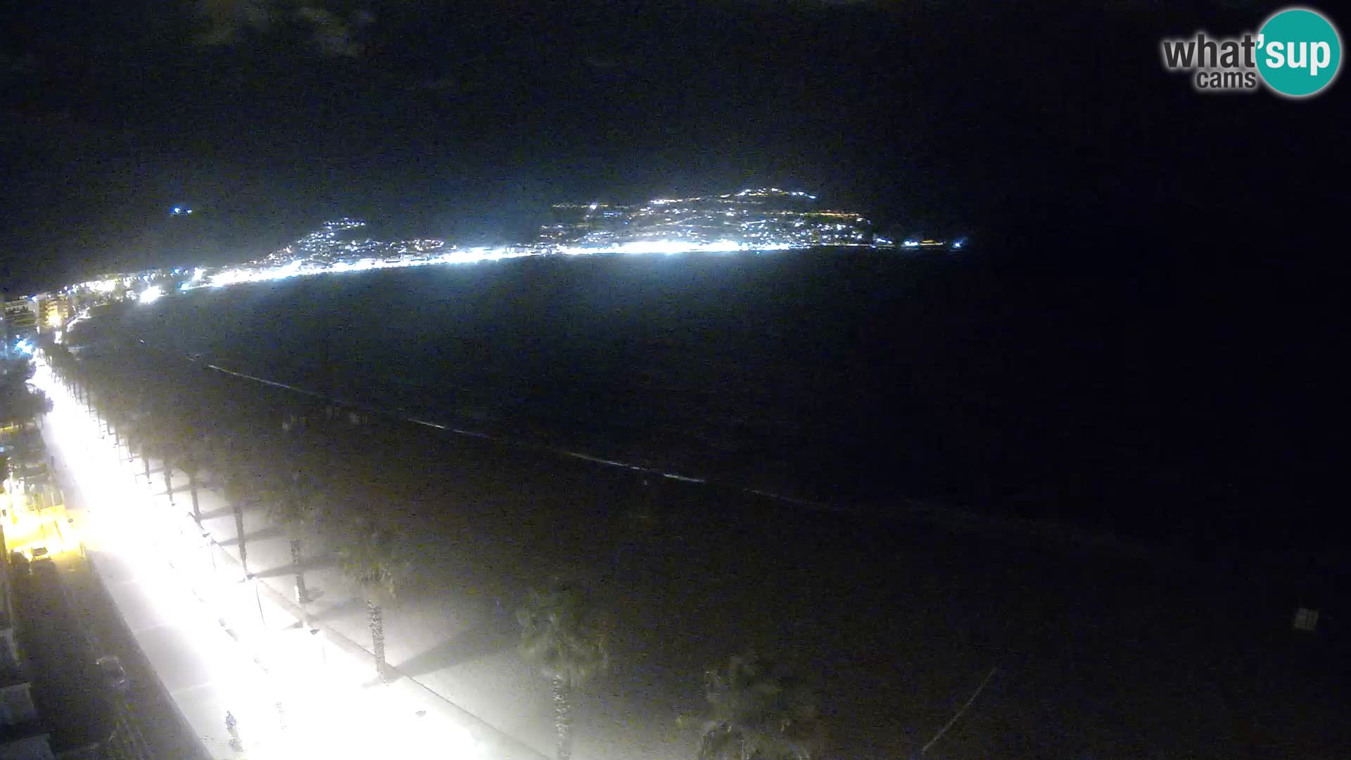 Live Roses Webcam Costa Brava beach view from MonteCarlo Hotel