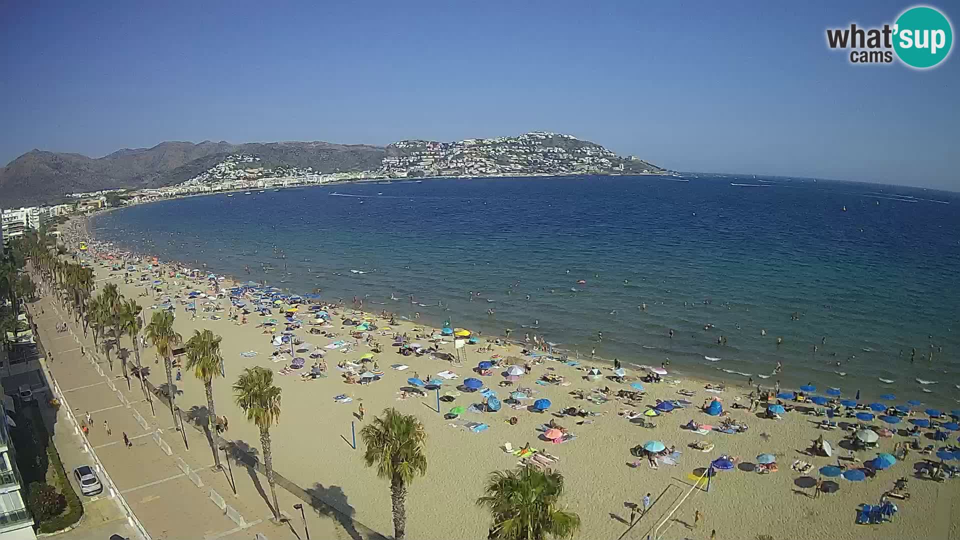 Webcam Costa Brava Roses Strand – Montecarlo Hotel livecam Spanien