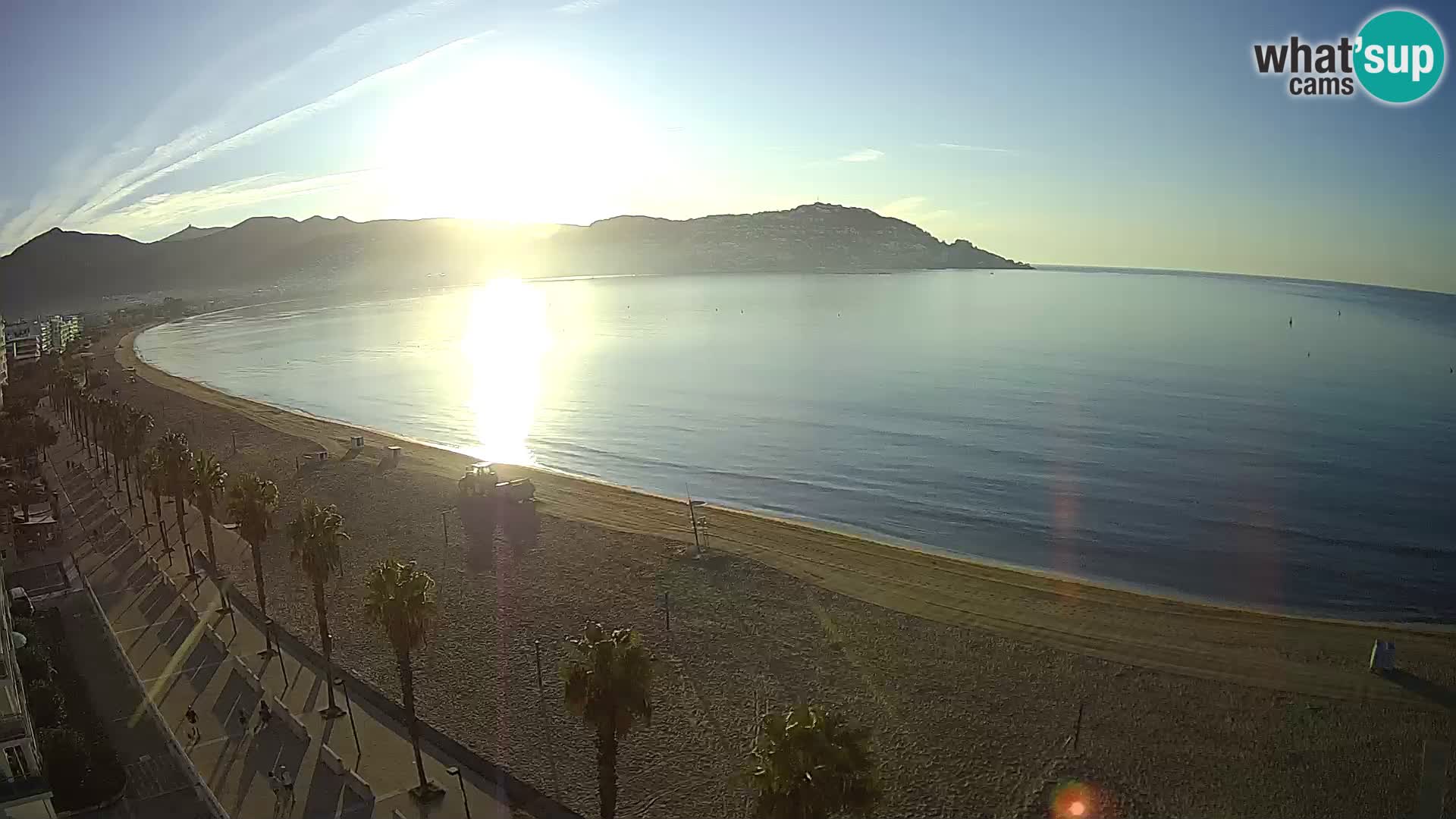 LIVEcam Roses plage Costa Brava – Hotel Montecarlo webcam Espagne