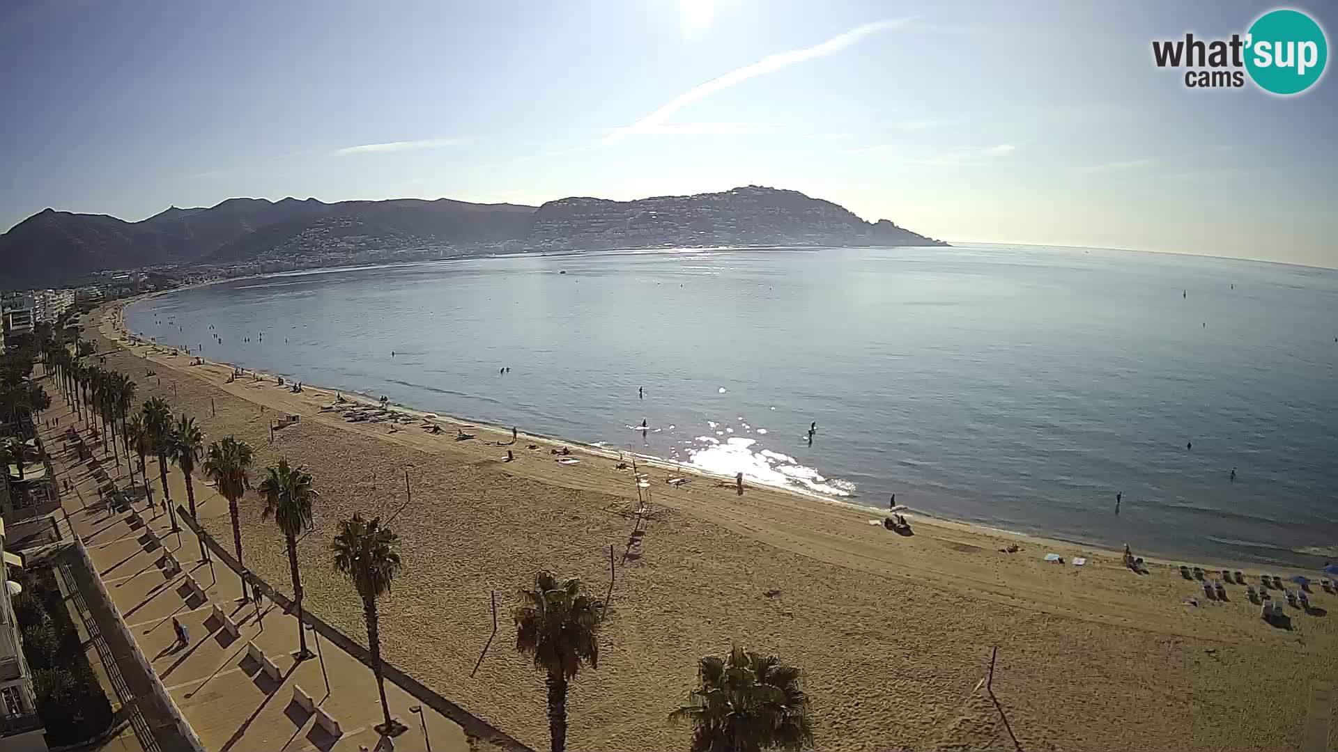 LIVEcam Roses plage Costa Brava – Hotel Montecarlo webcam Espagne