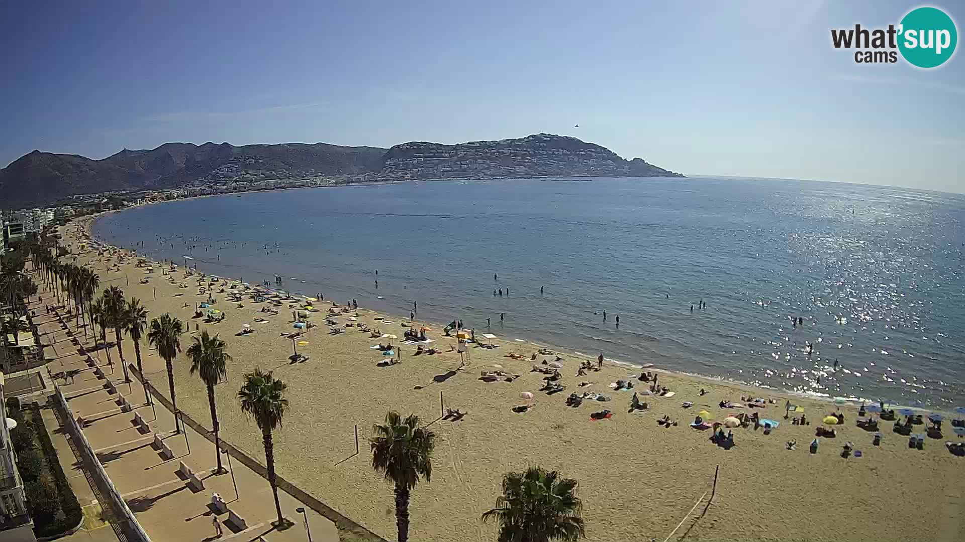 LIVEcam Roses plage Costa Brava – Hotel Montecarlo webcam Espagne