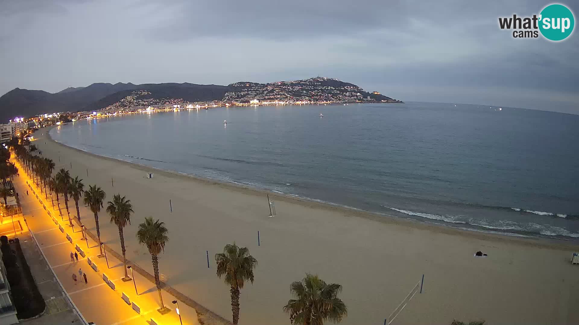 Live Roses Webcam Costa Brava beach view from MonteCarlo Hotel