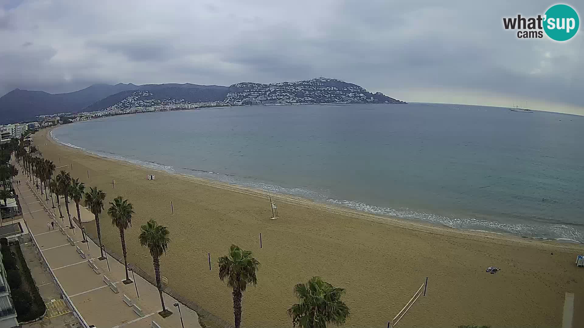 LIVEcam Roses plage Costa Brava – Hotel Montecarlo webcam Espagne