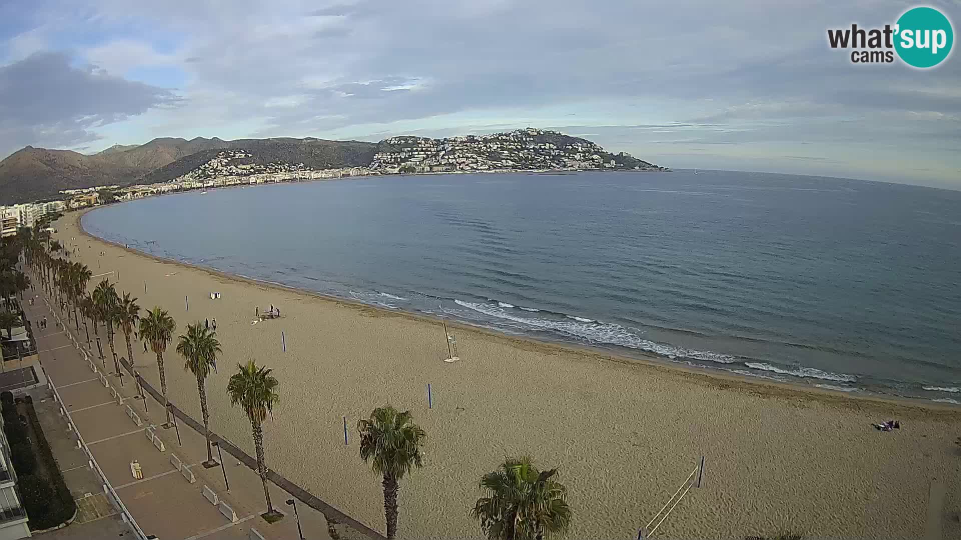 LIVEcam Roses plage Costa Brava – Hotel Montecarlo webcam Espagne