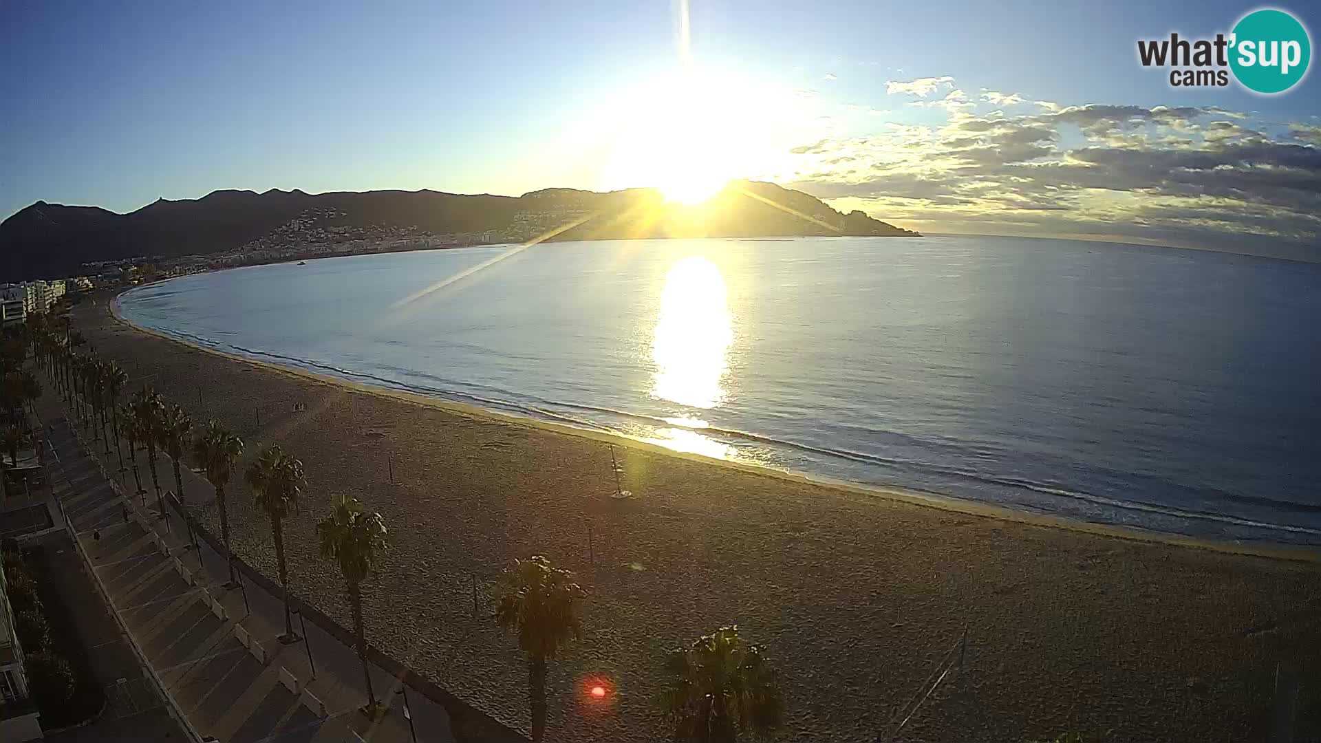 Webcam Costa Brava Roses Strand – Montecarlo Hotel livecam Spanien
