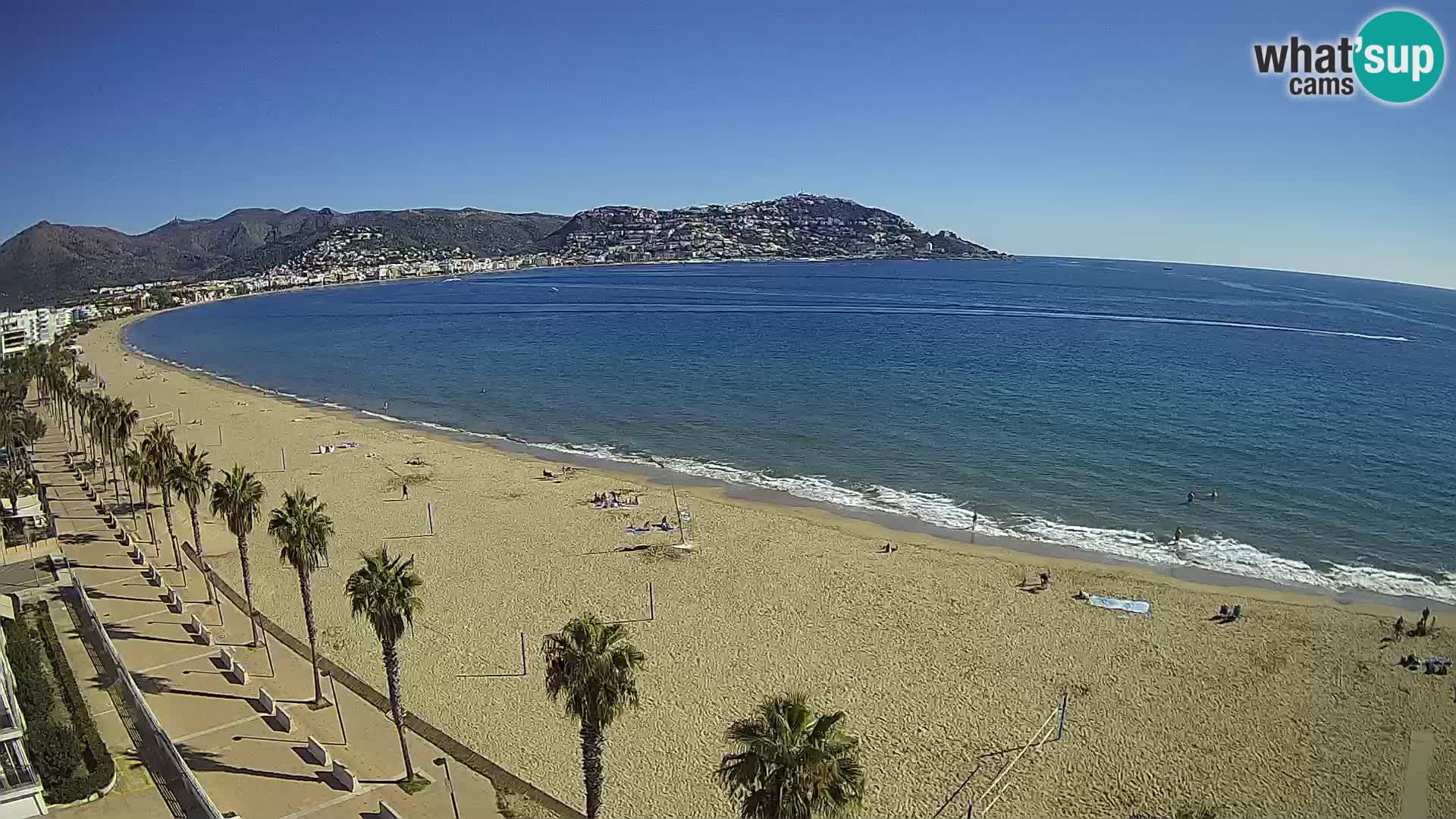Webcam Costa Brava Roses Strand – Montecarlo Hotel livecam Spanien
