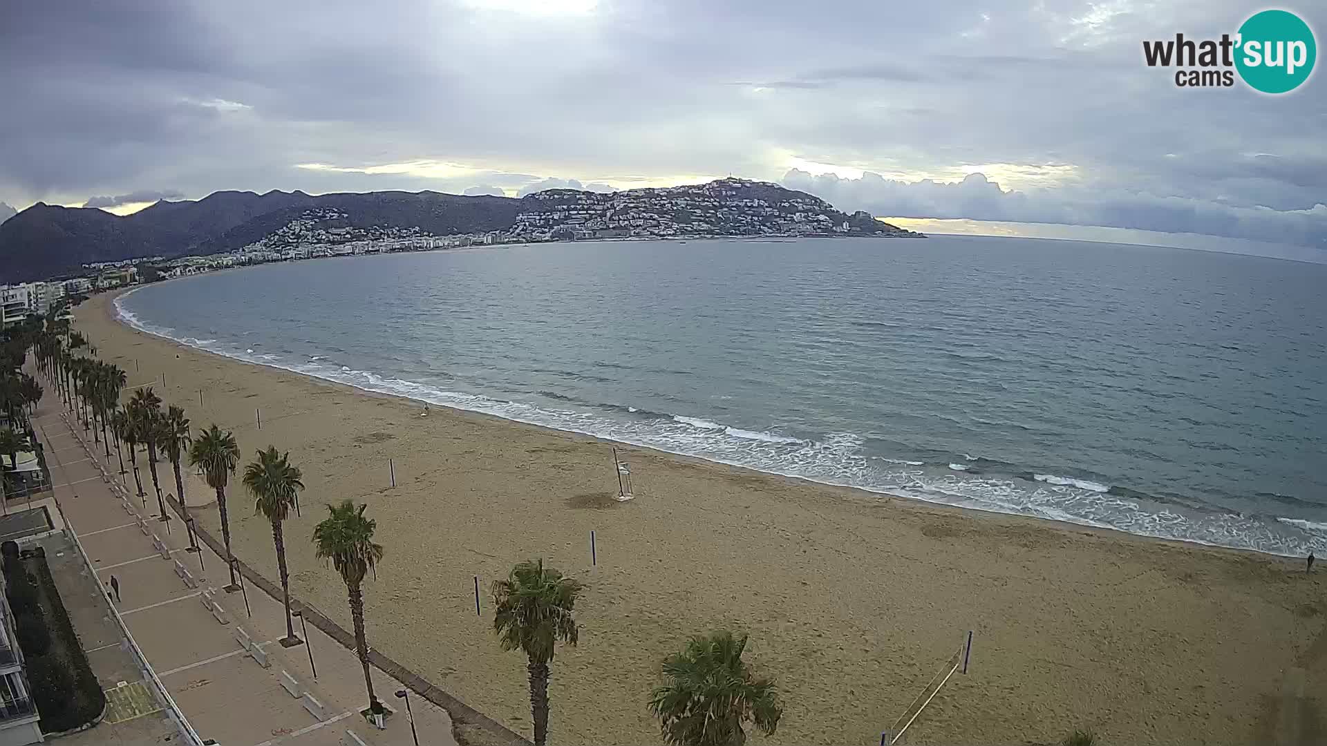 LIVEcam Roses plage Costa Brava – Hotel Montecarlo webcam Espagne