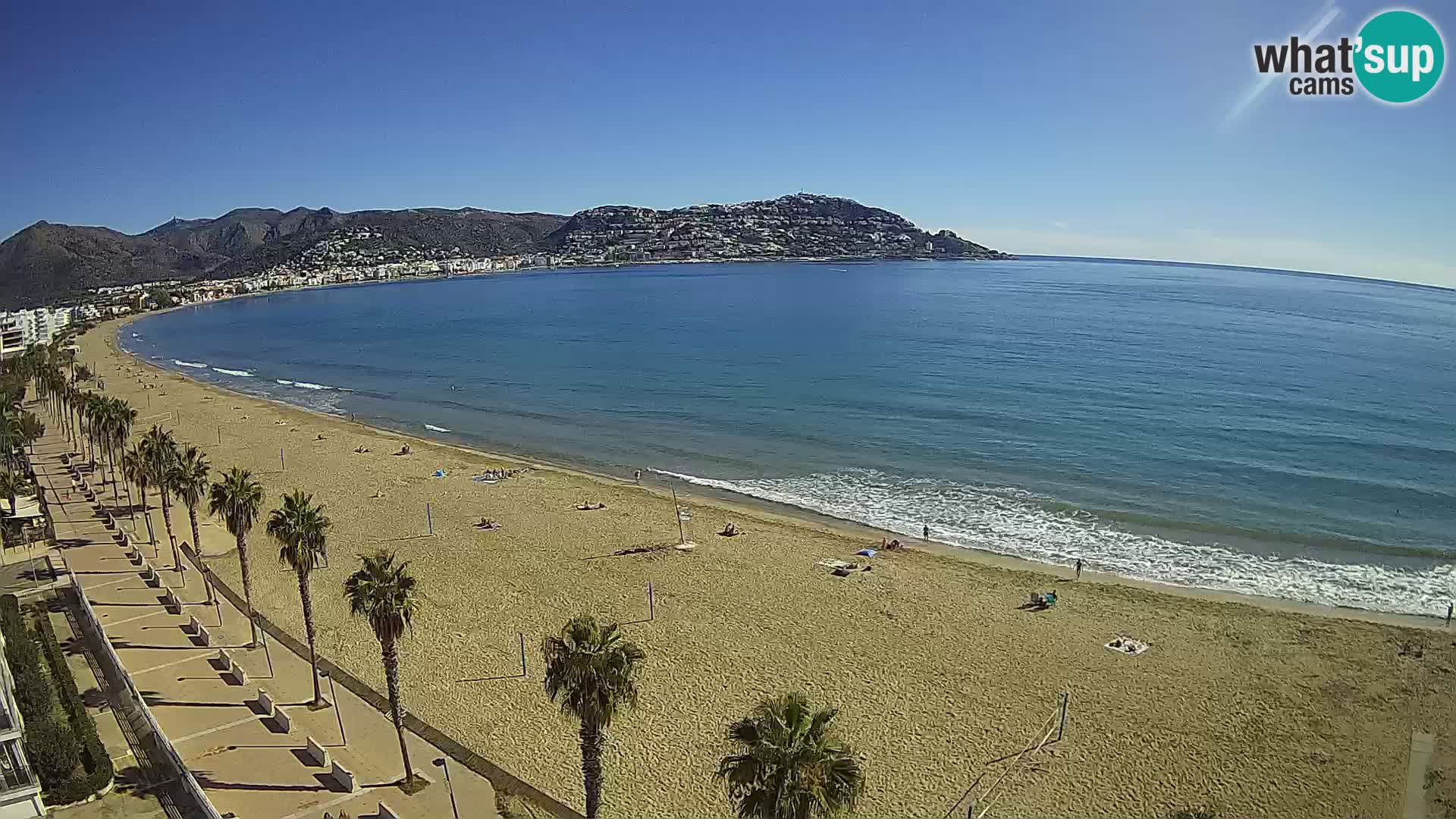 LIVEcam Roses plage Costa Brava – Hotel Montecarlo webcam Espagne