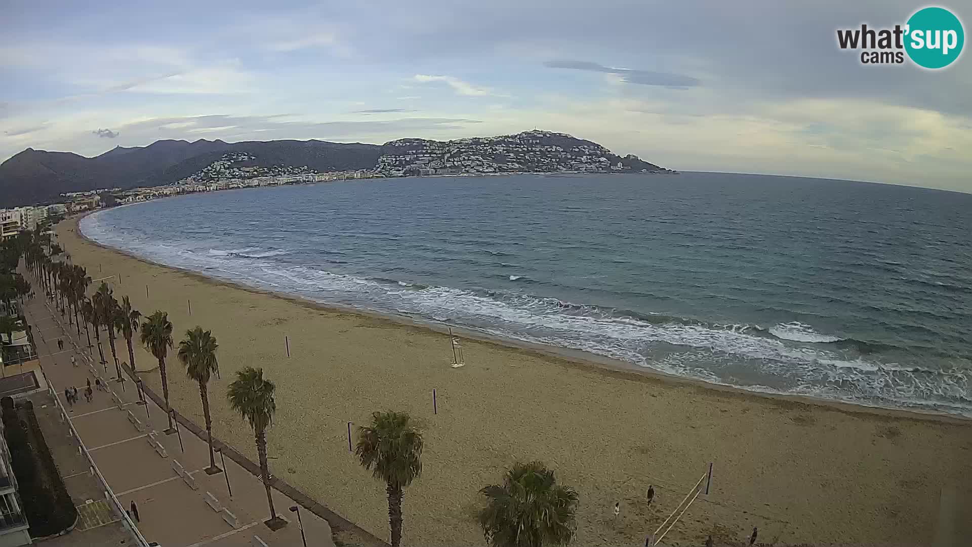 LIVEcam Roses plage Costa Brava – Hotel Montecarlo webcam Espagne