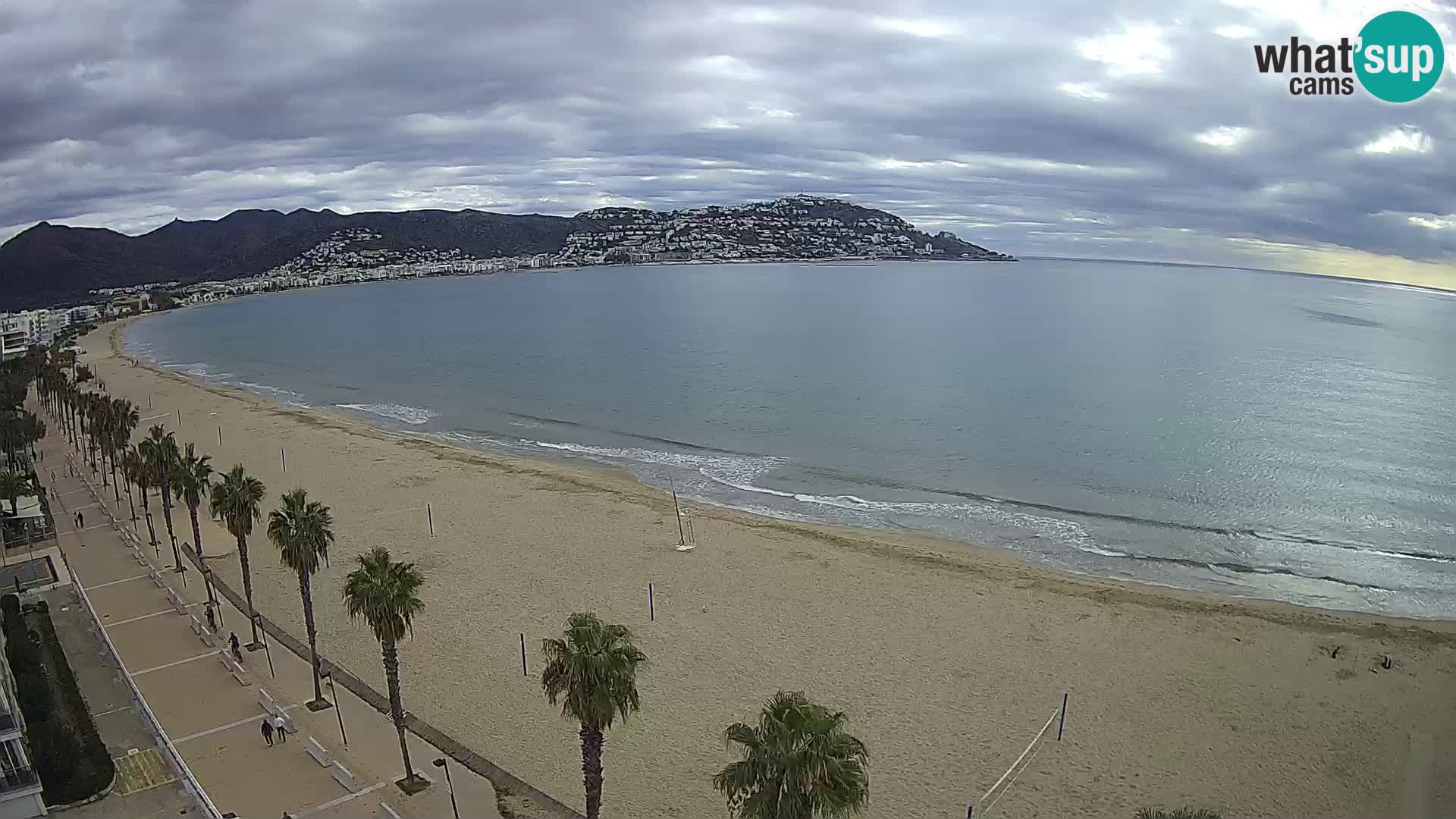 LIVEcam Roses plage Costa Brava – Hotel Montecarlo webcam Espagne