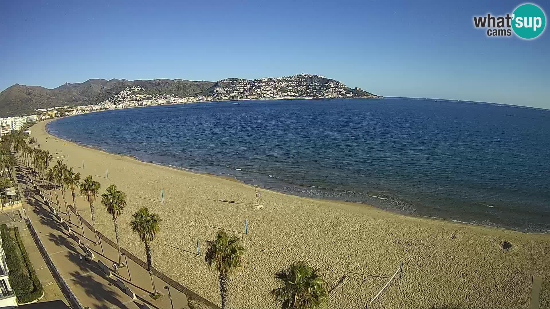 Webcam Costa Brava Roses Strand – Montecarlo Hotel livecam Spanien
