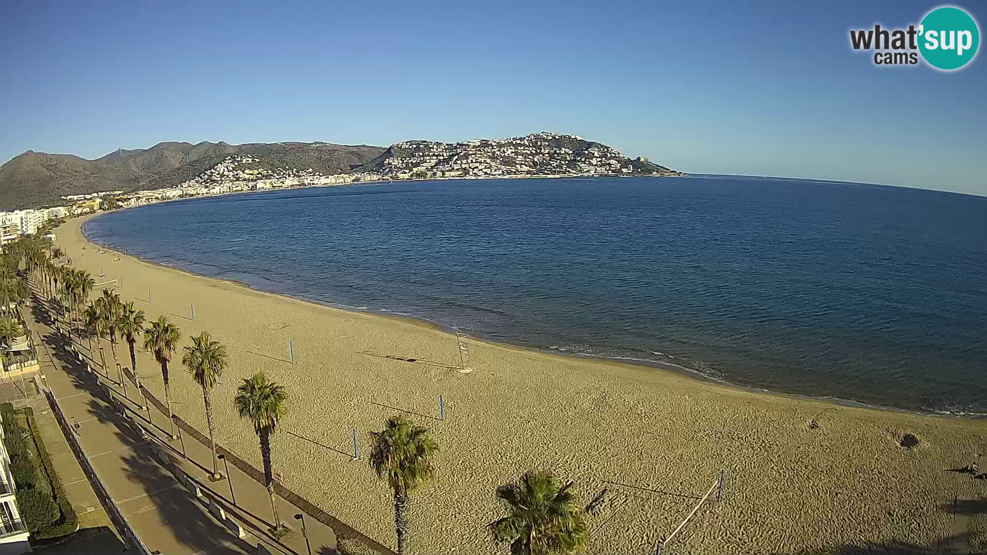 Webcam Costa Brava Roses Strand – Montecarlo Hotel livecam Spanien