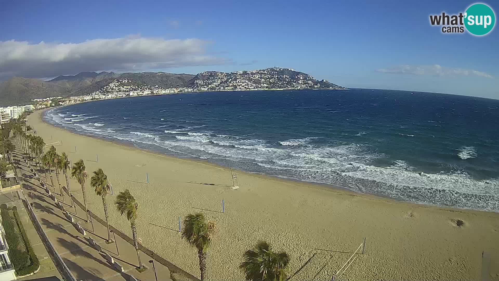 Roses camera en vivo playa Costa Brava- Hotel MonteCarlo