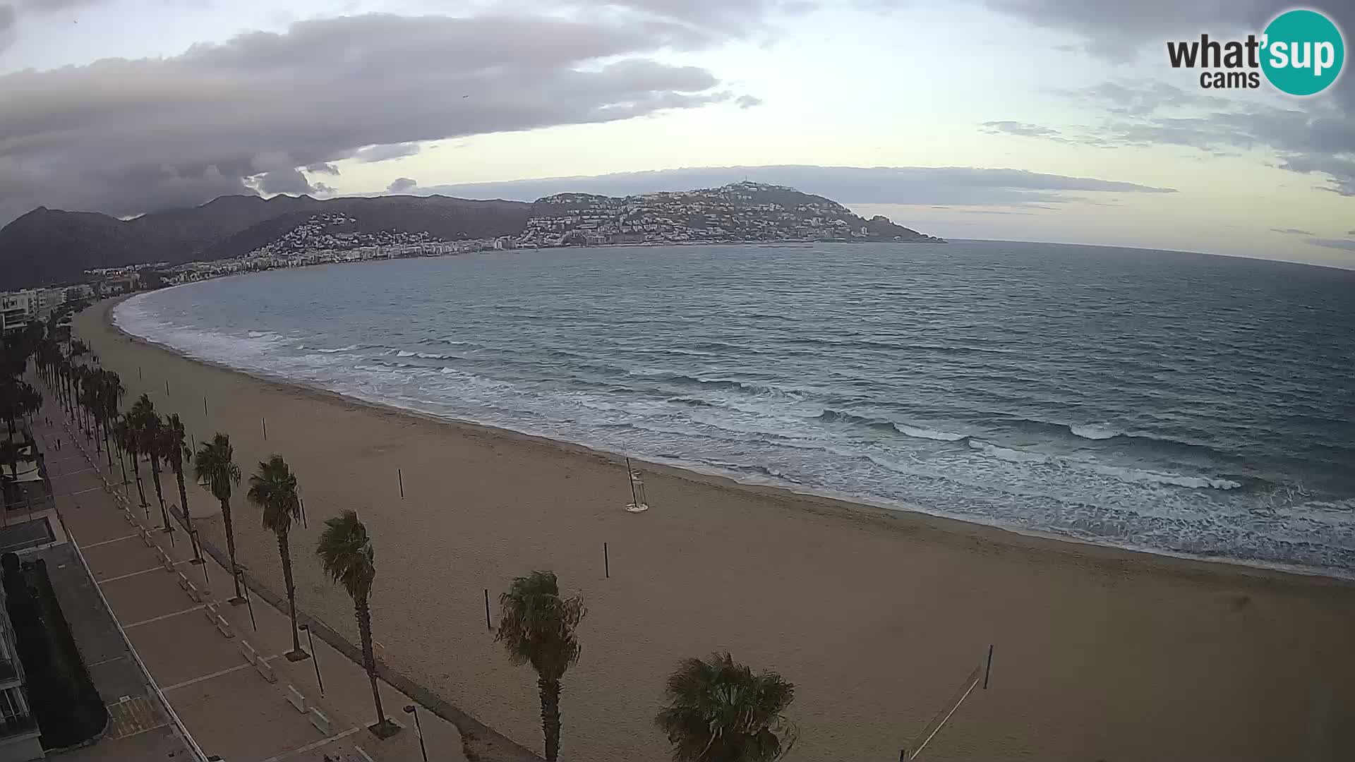 LIVEcam Roses plage Costa Brava – Hotel Montecarlo webcam Espagne