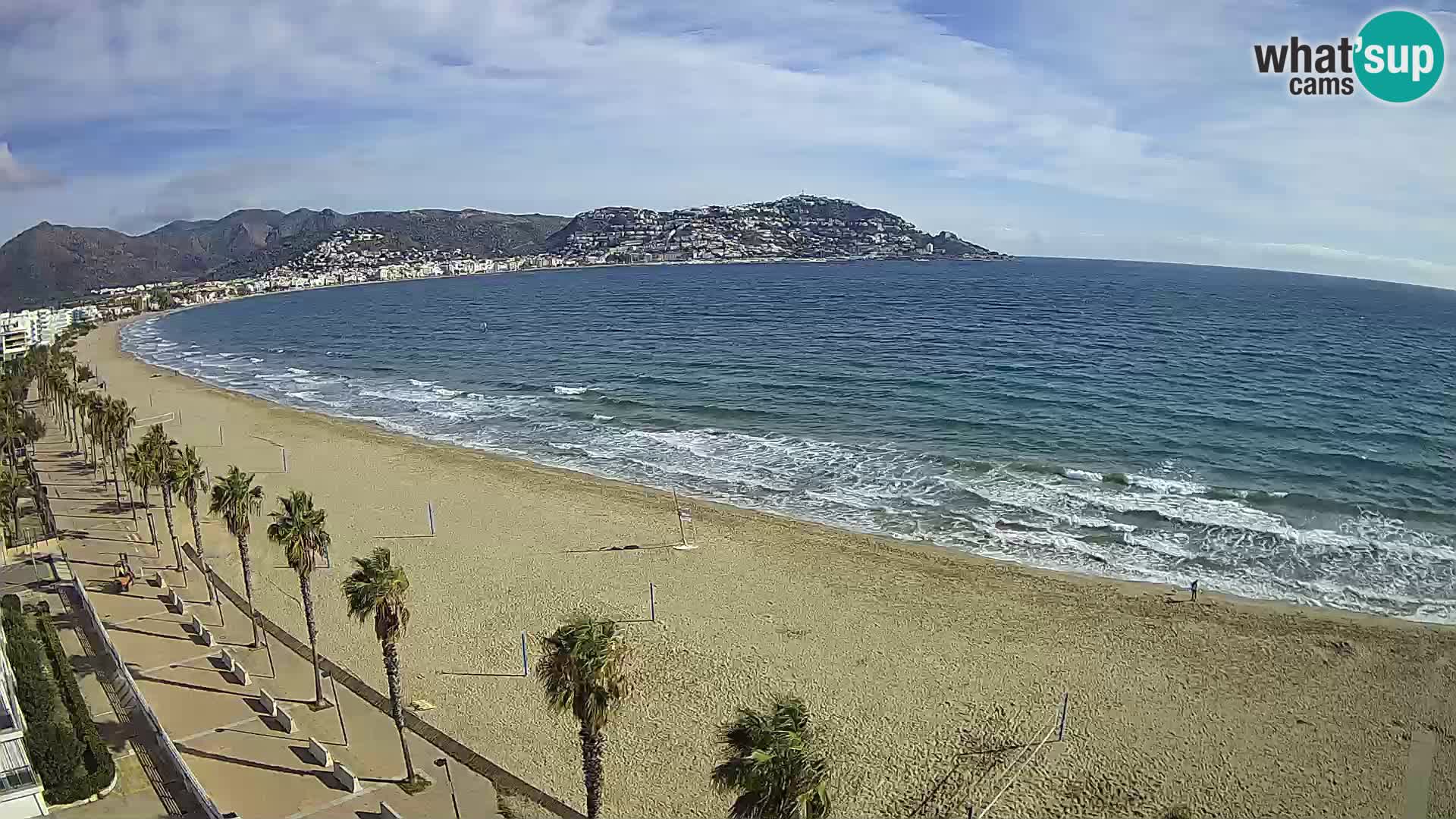 Webcam Costa Brava Roses Strand – Montecarlo Hotel livecam Spanien