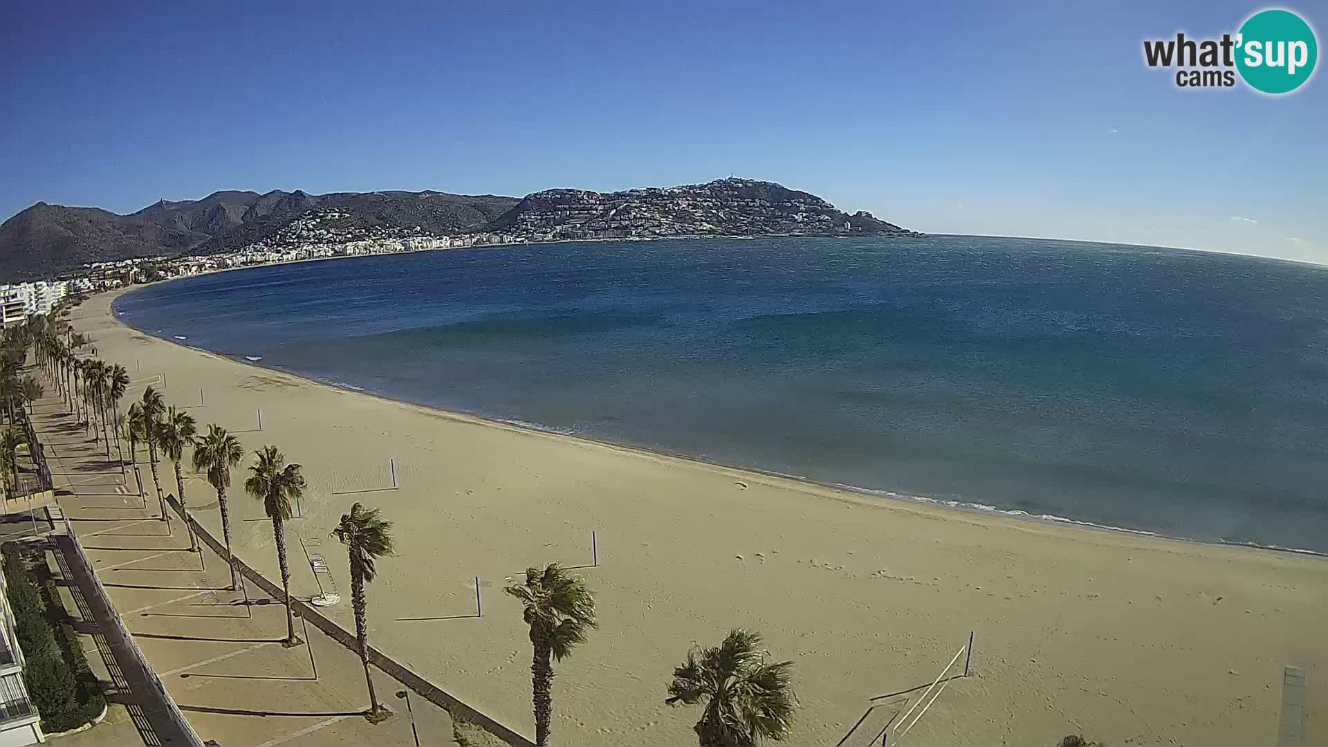 Webcam Costa Brava Roses Strand – Montecarlo Hotel livecam Spanien