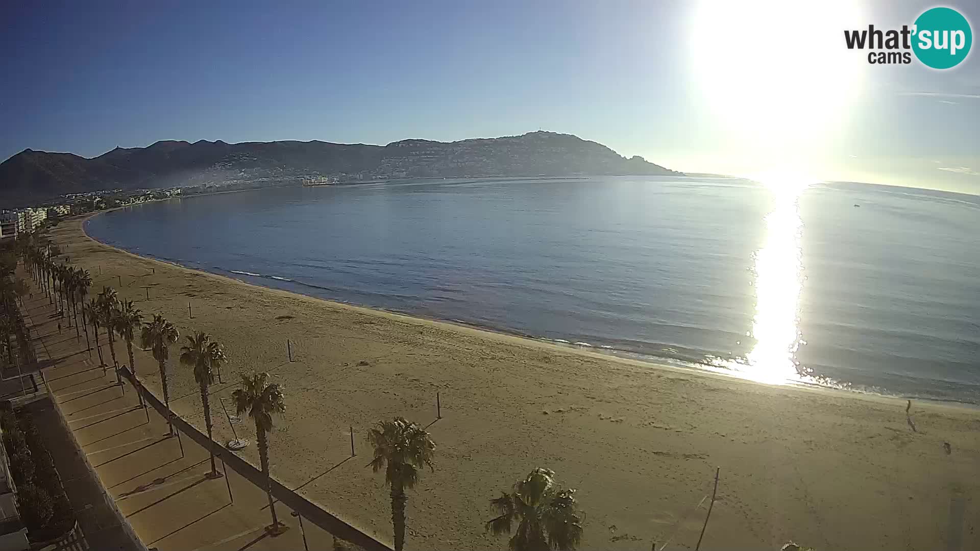 LIVEcam Roses plage Costa Brava – Hotel Montecarlo webcam Espagne