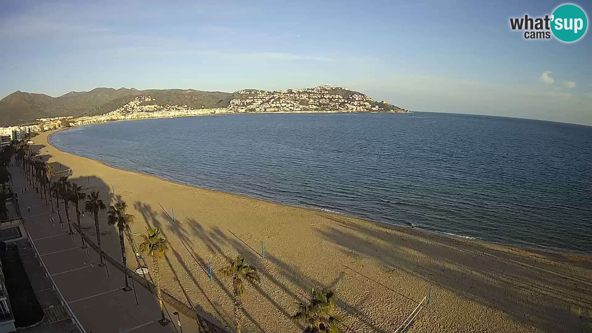 LIVEcam Roses plage Costa Brava – Hotel Montecarlo webcam Espagne