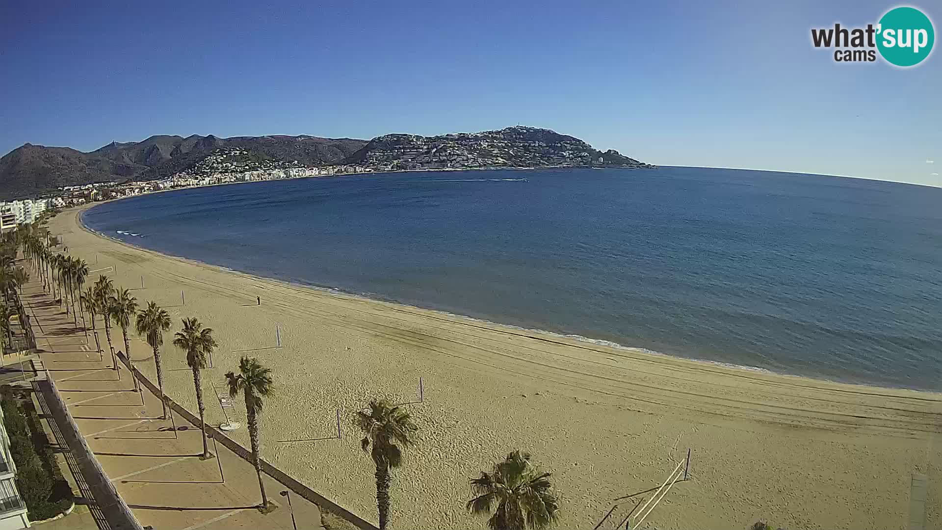 LIVEcam Roses plage Costa Brava – Hotel Montecarlo webcam Espagne
