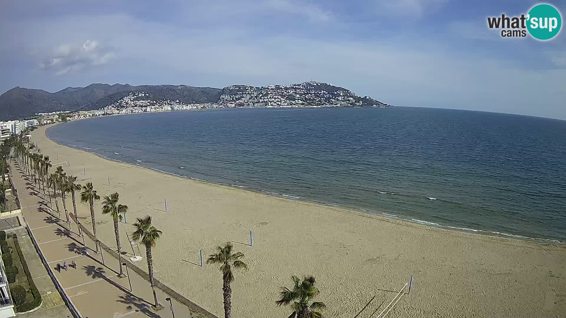 LIVEcam Roses plage Costa Brava – Hotel Montecarlo webcam Espagne