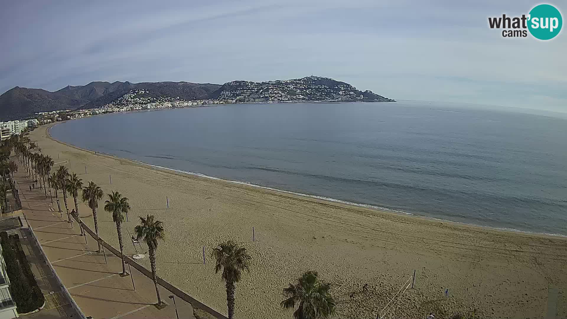 LIVEcam Roses plage Costa Brava – Hotel Montecarlo webcam Espagne