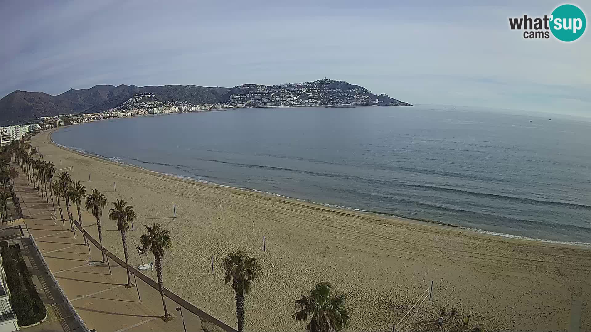 LIVEcam Roses plage Costa Brava – Hotel Montecarlo webcam Espagne