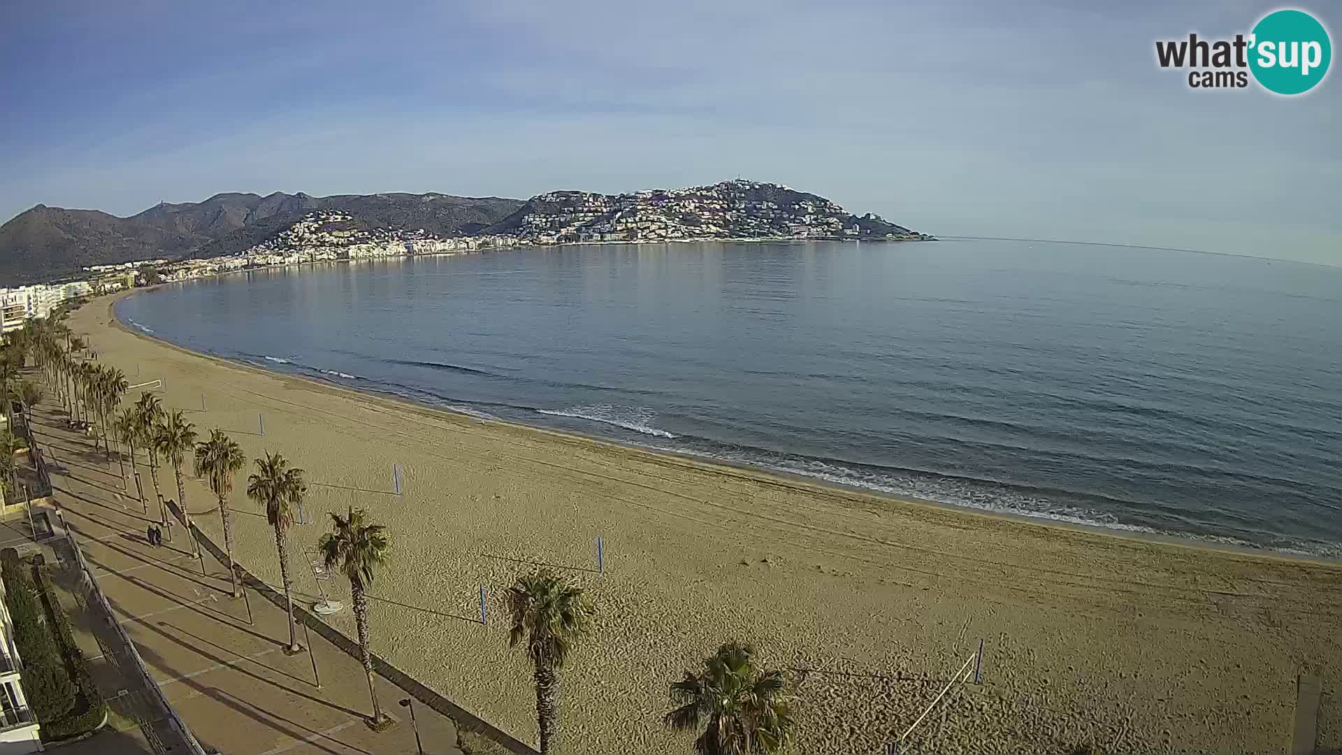 LIVEcam Roses plage Costa Brava – Hotel Montecarlo webcam Espagne
