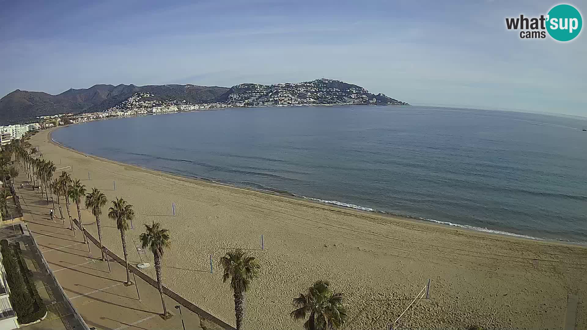 LIVEcam Roses plage Costa Brava – Hotel Montecarlo webcam Espagne