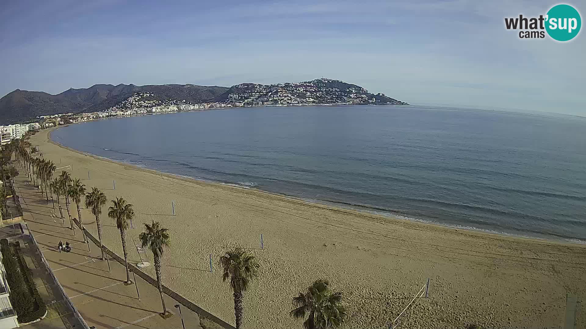 LIVEcam Roses plage Costa Brava – Hotel Montecarlo webcam Espagne