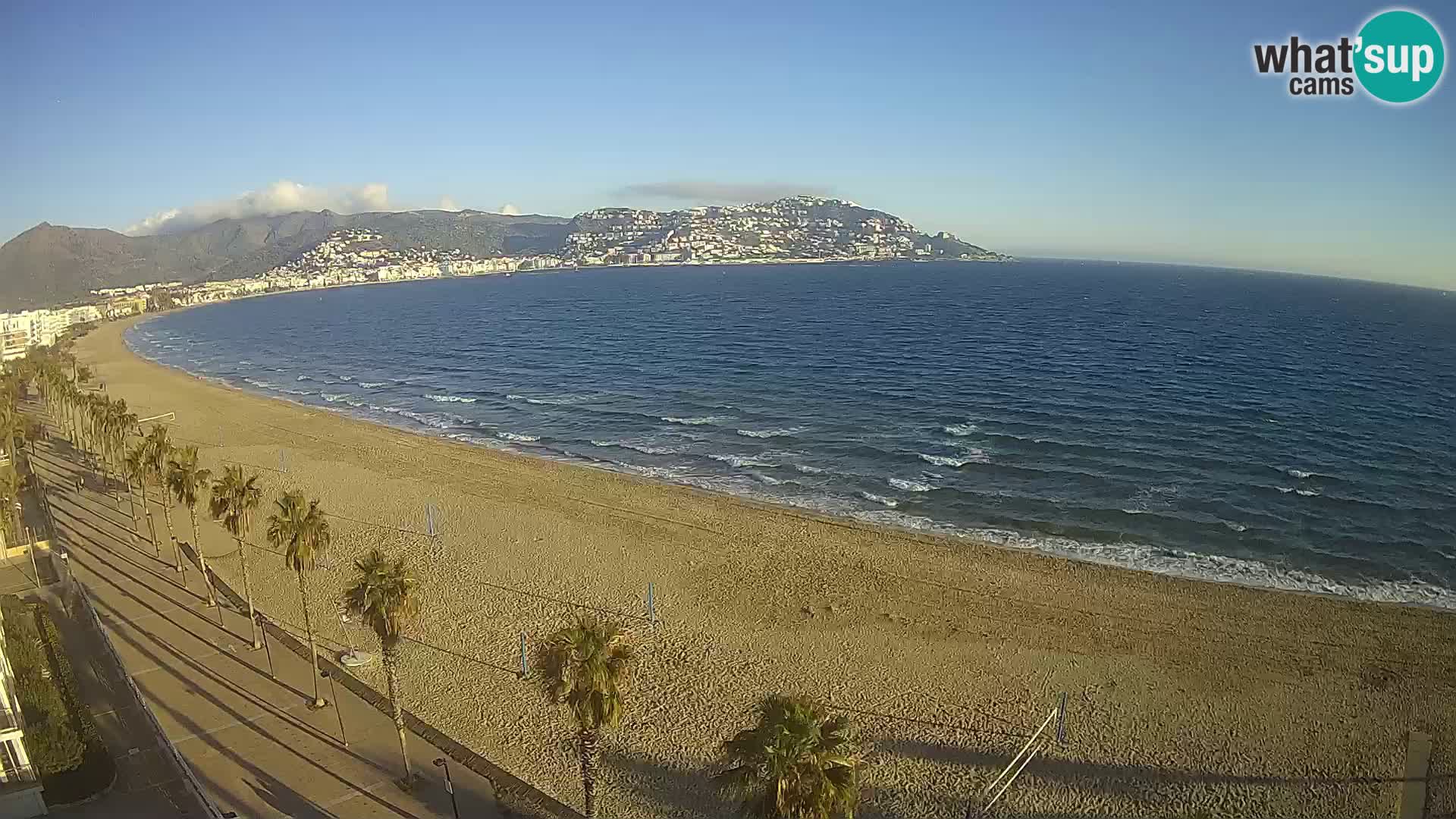 LIVEcam Roses plage Costa Brava – Hotel Montecarlo webcam Espagne