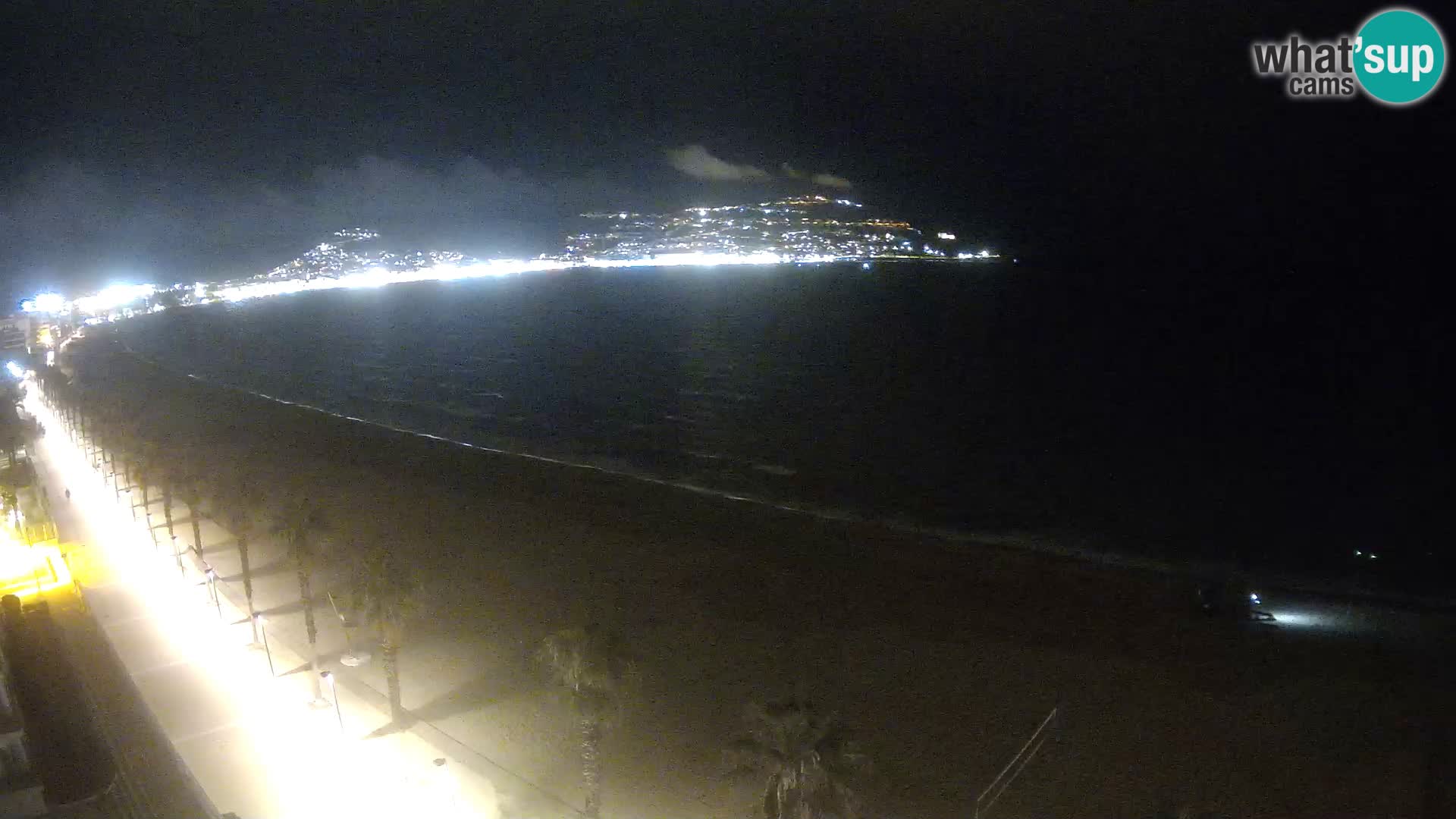 Live Roses Webcam Costa Brava beach view from MonteCarlo Hotel