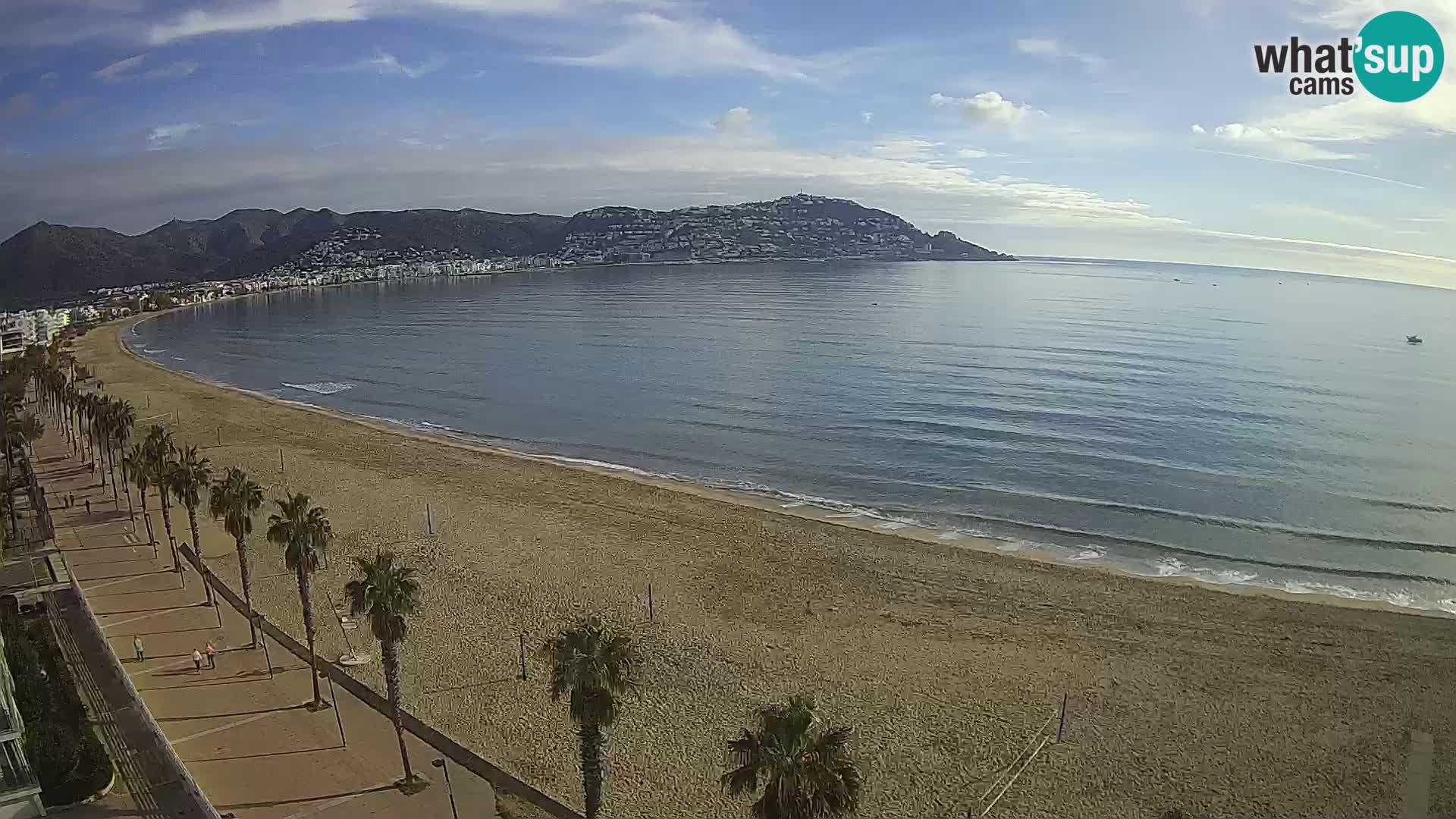 LIVEcam Roses plage Costa Brava – Hotel Montecarlo webcam Espagne