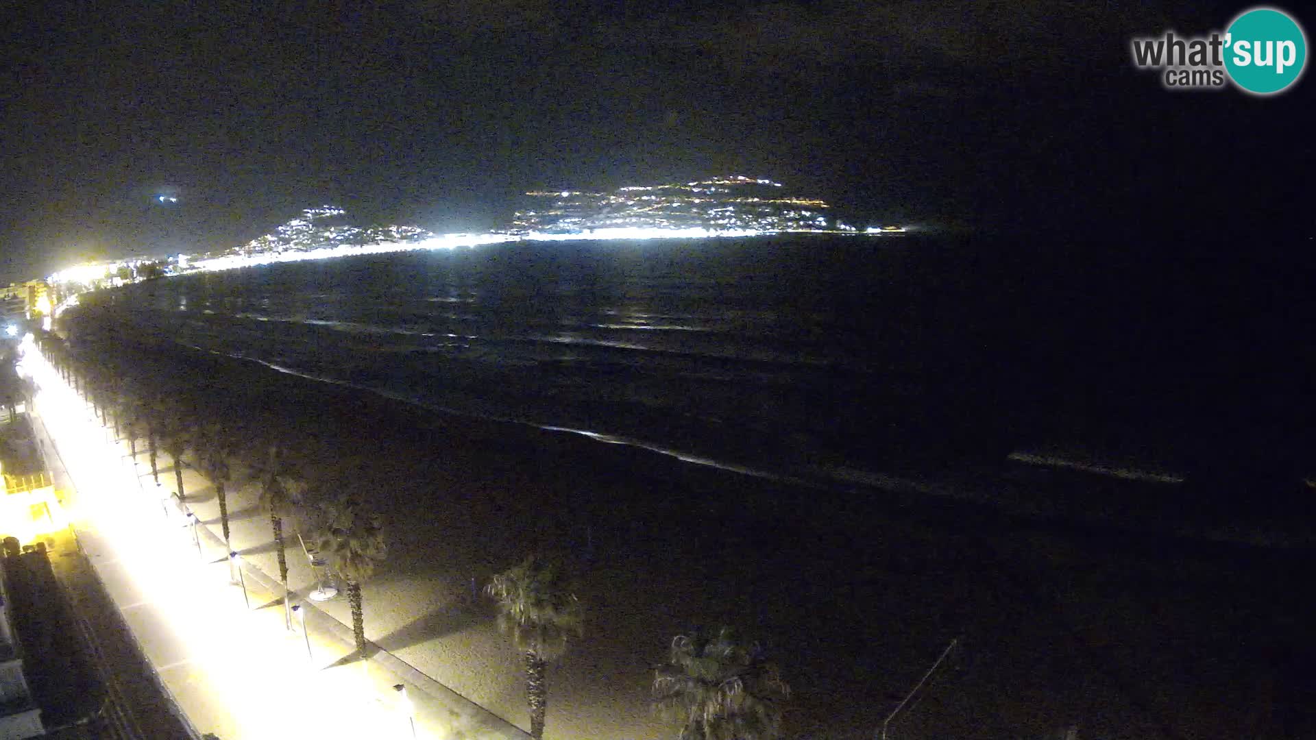 Live Roses Webcam Costa Brava beach view from MonteCarlo Hotel
