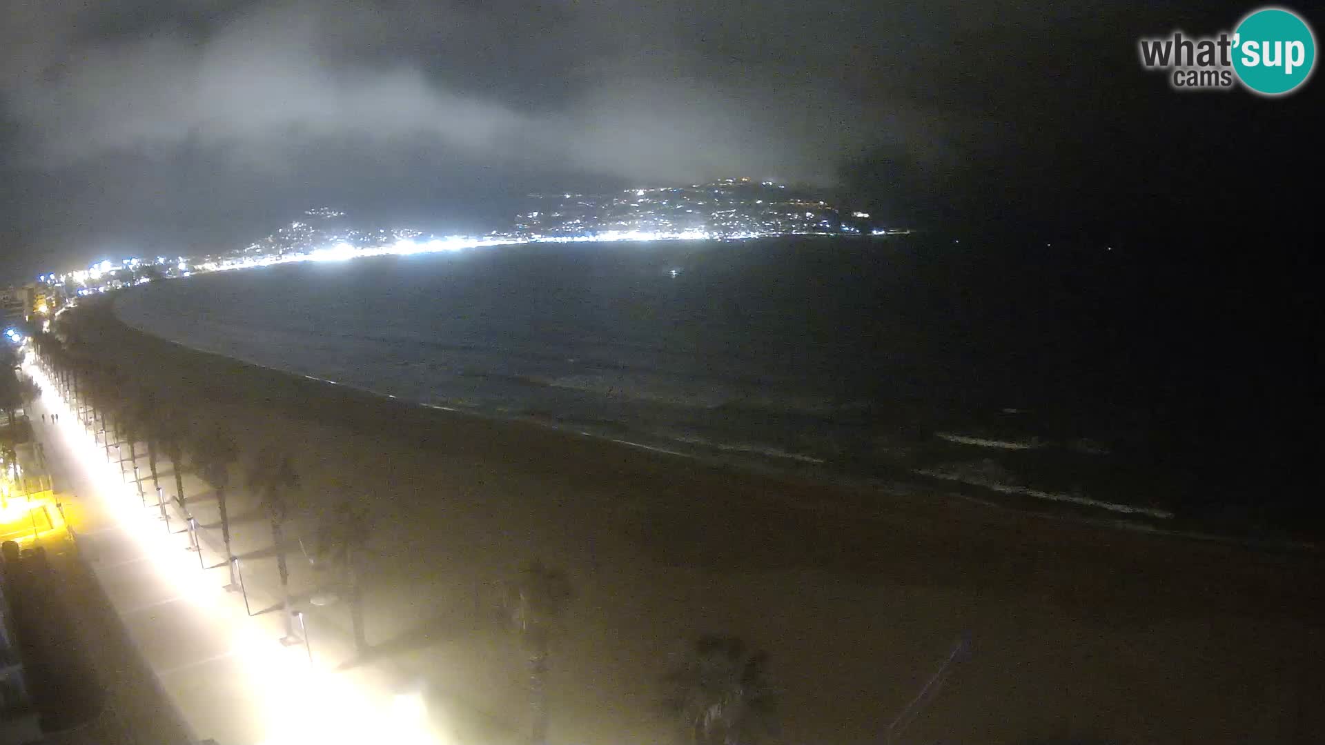 Live Roses Webcam Costa Brava beach view from MonteCarlo Hotel